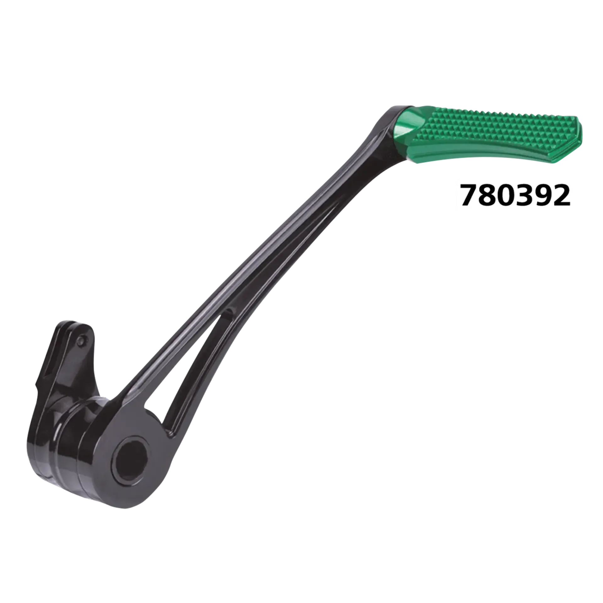DMND BRAKE ARM BLK+GREEN PEG FLH/T14-UP