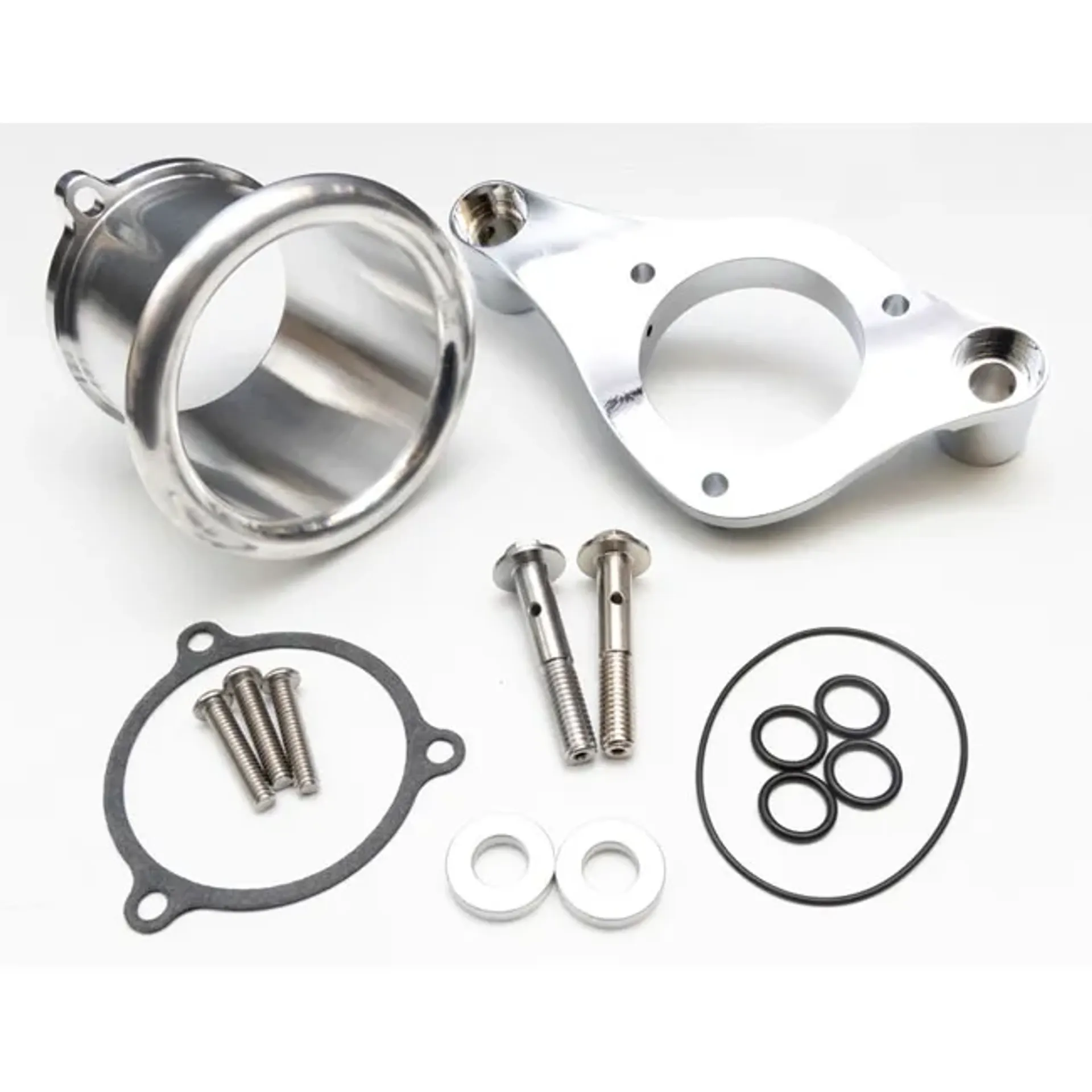 Feuling, 3" 70mm ID velocity stack. With backing plate kit