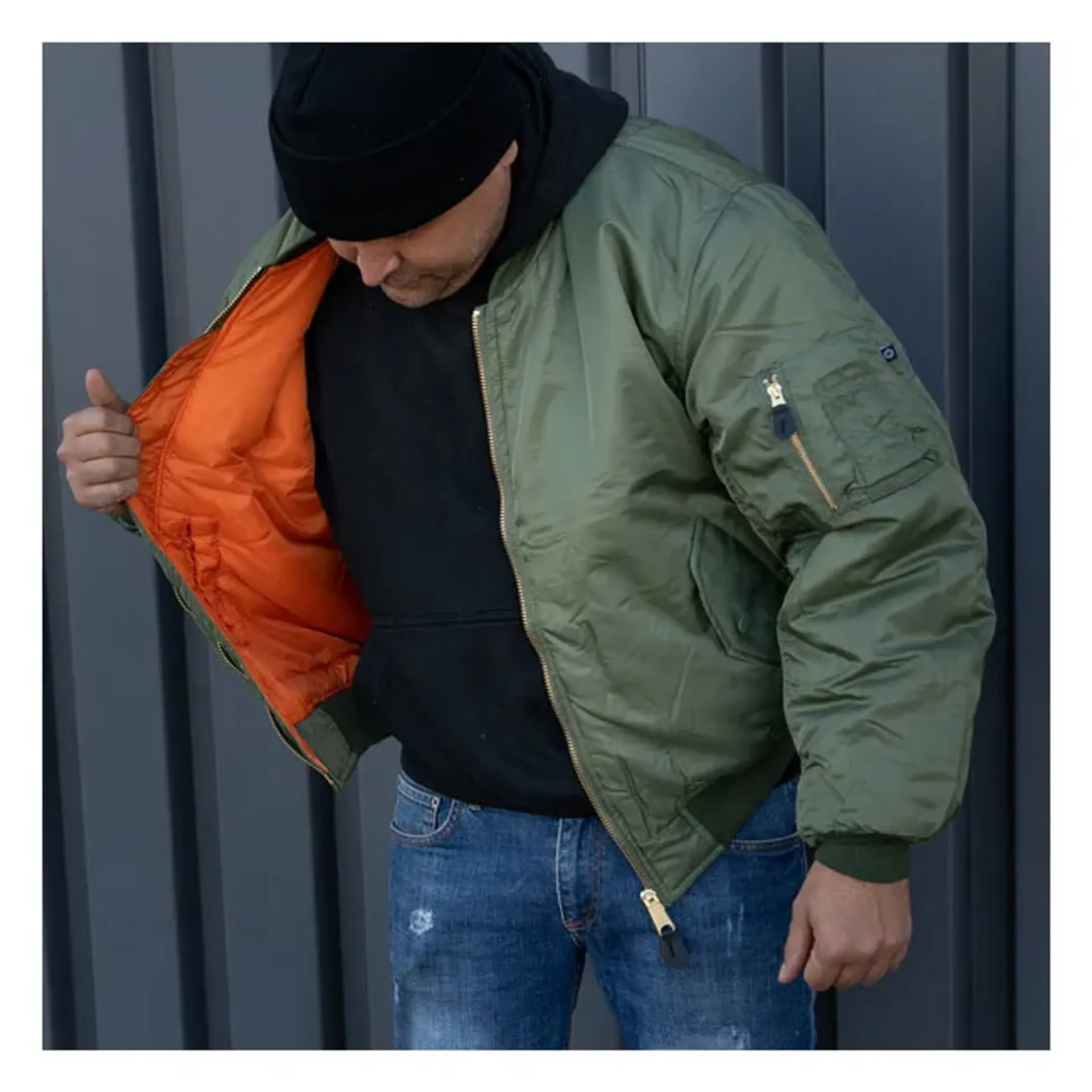 MA-1 Bomber flight jacket green