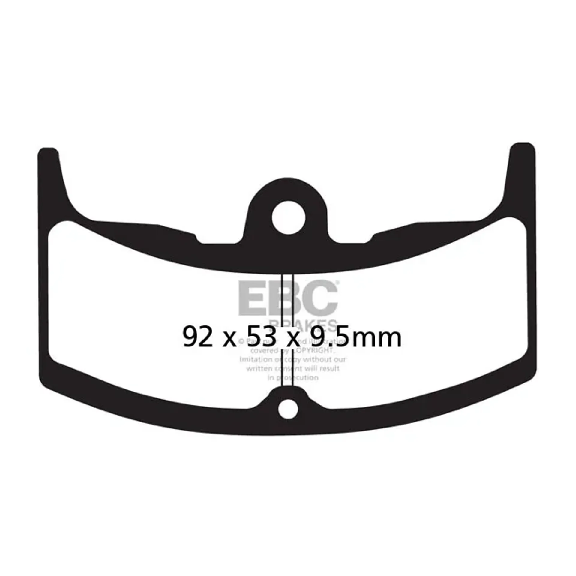 EBC organic brake pads