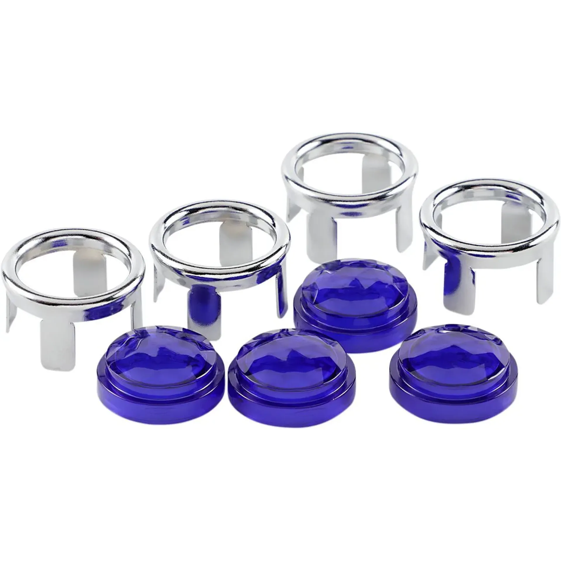 Purple Glow Blue Dots