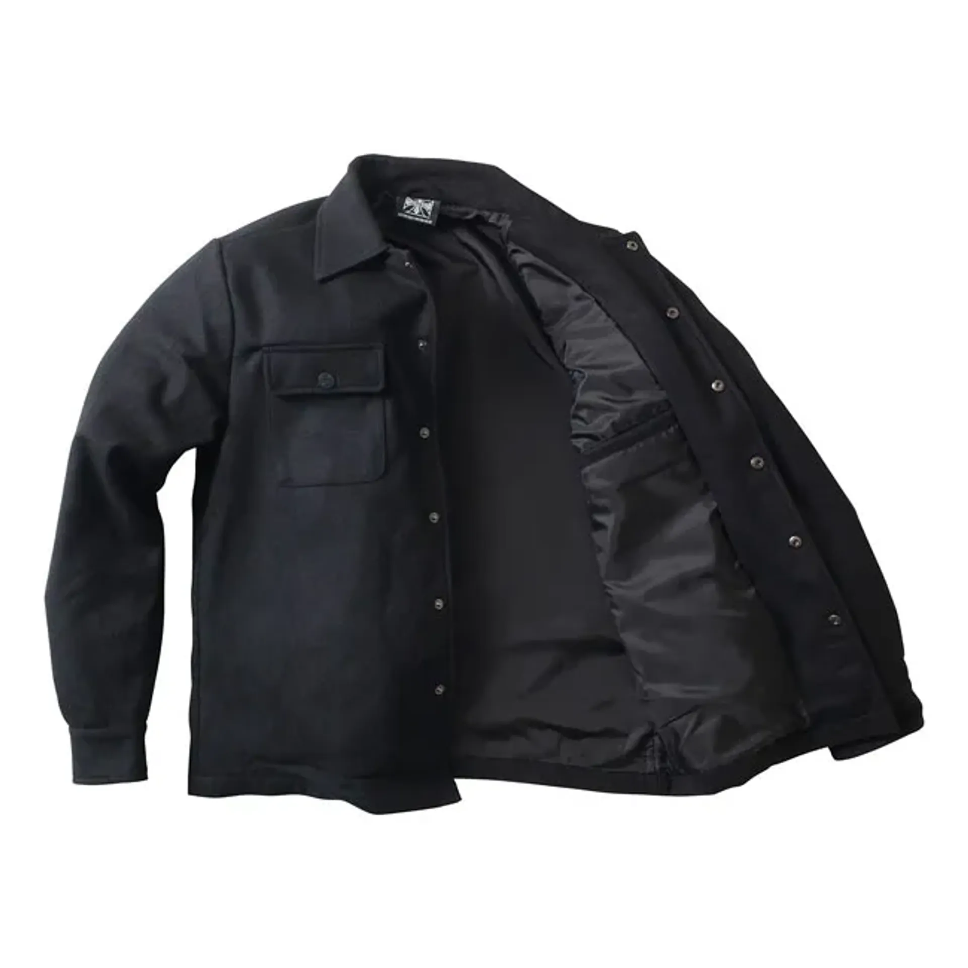 WCC Wool lined Plaidshirt black