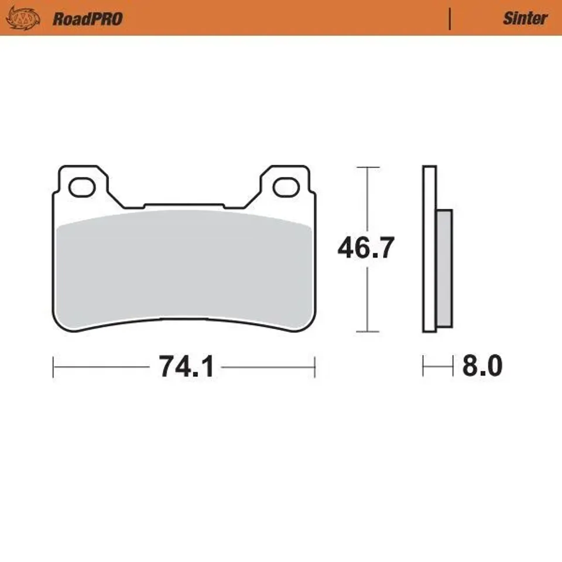 Brake Pad Roadpro Sinter