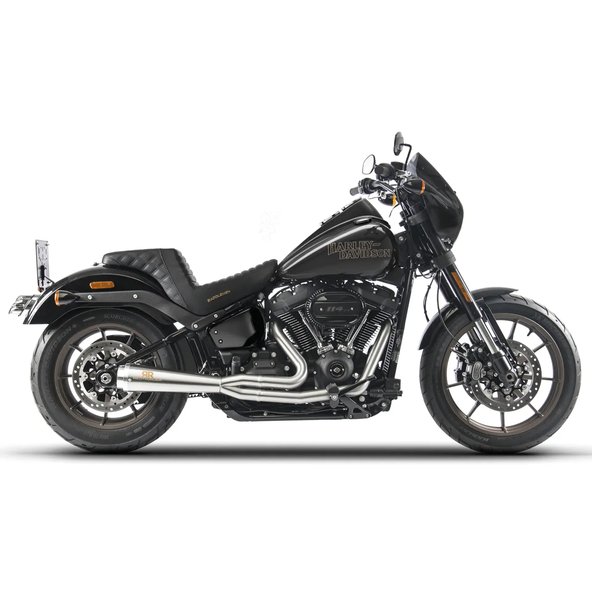 Redthunder "No-Cat" Headers For Milwaukee Eight Fat Bob