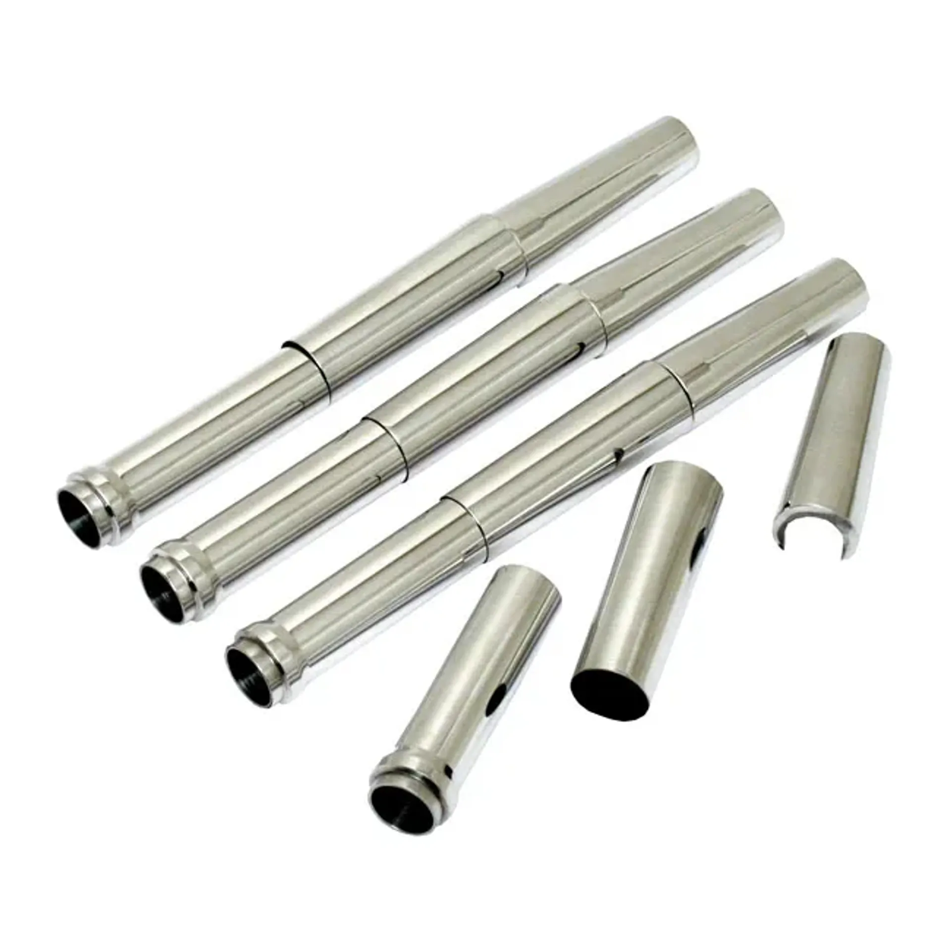 JIMS, billet %27%27A Cut Above%27%27 aluminum pushrod cover kit. Pol.