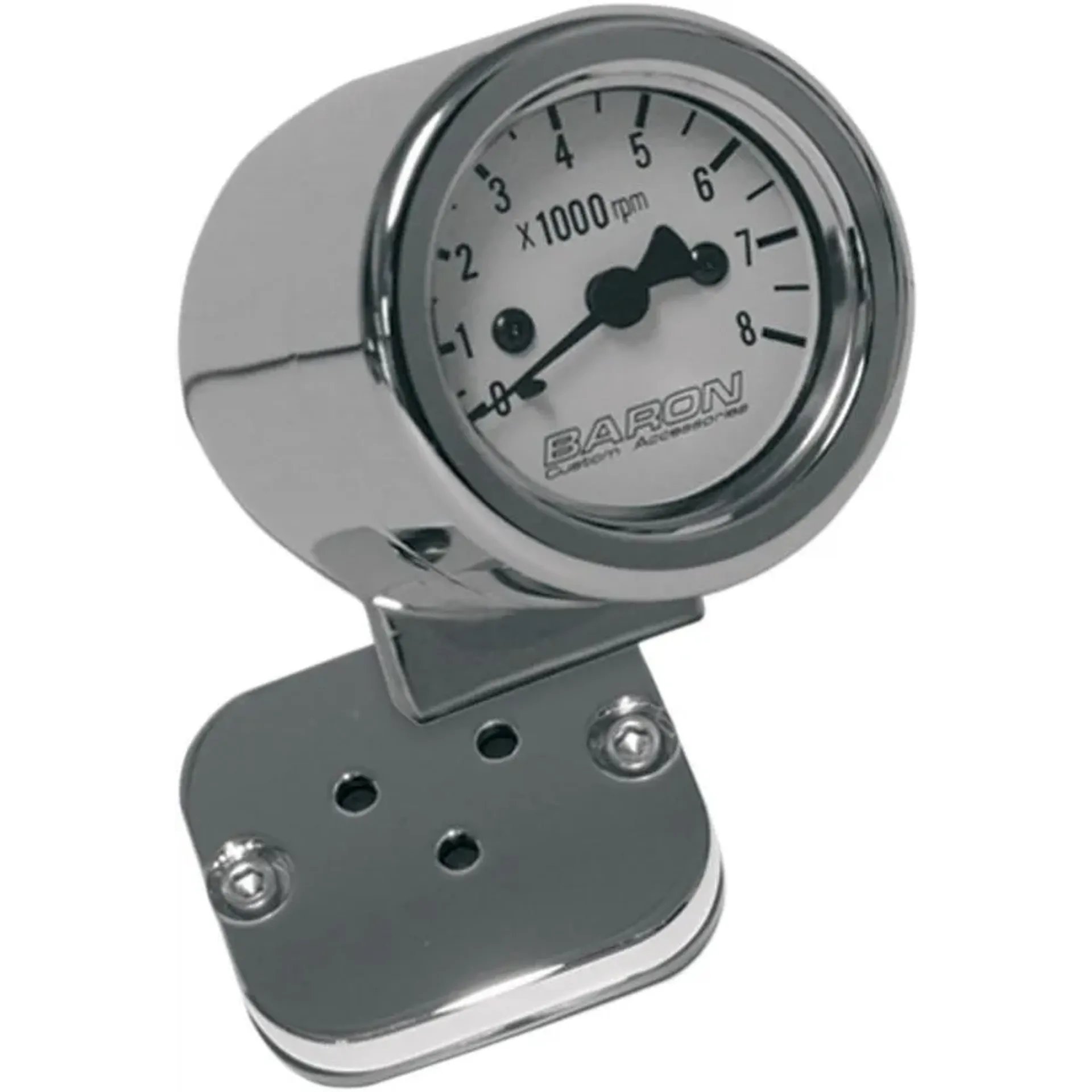 Tachometer 2 Wht Face