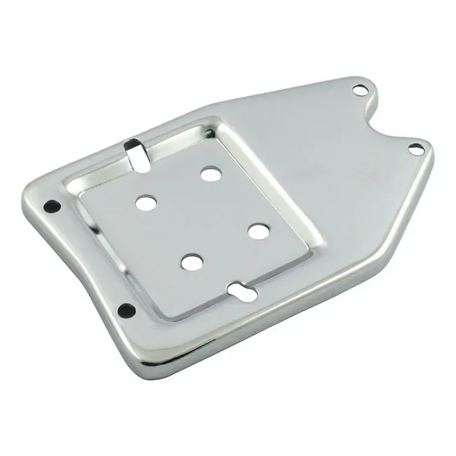Battery carrier tray, 6-volt. Chrome