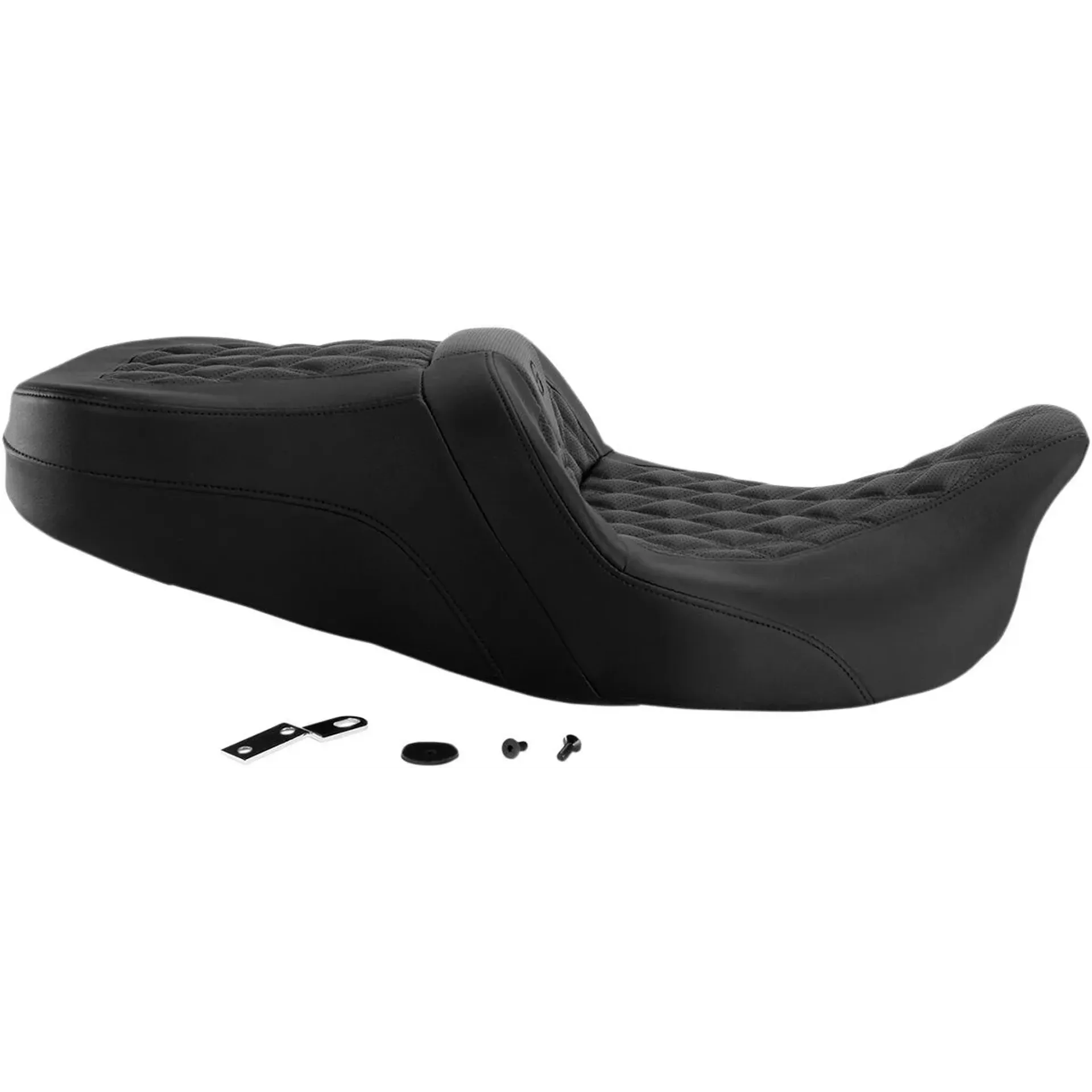 2-Up Seat Road Sofa Ls Front|Rear Leather|SaddleGel™ Plain Black
