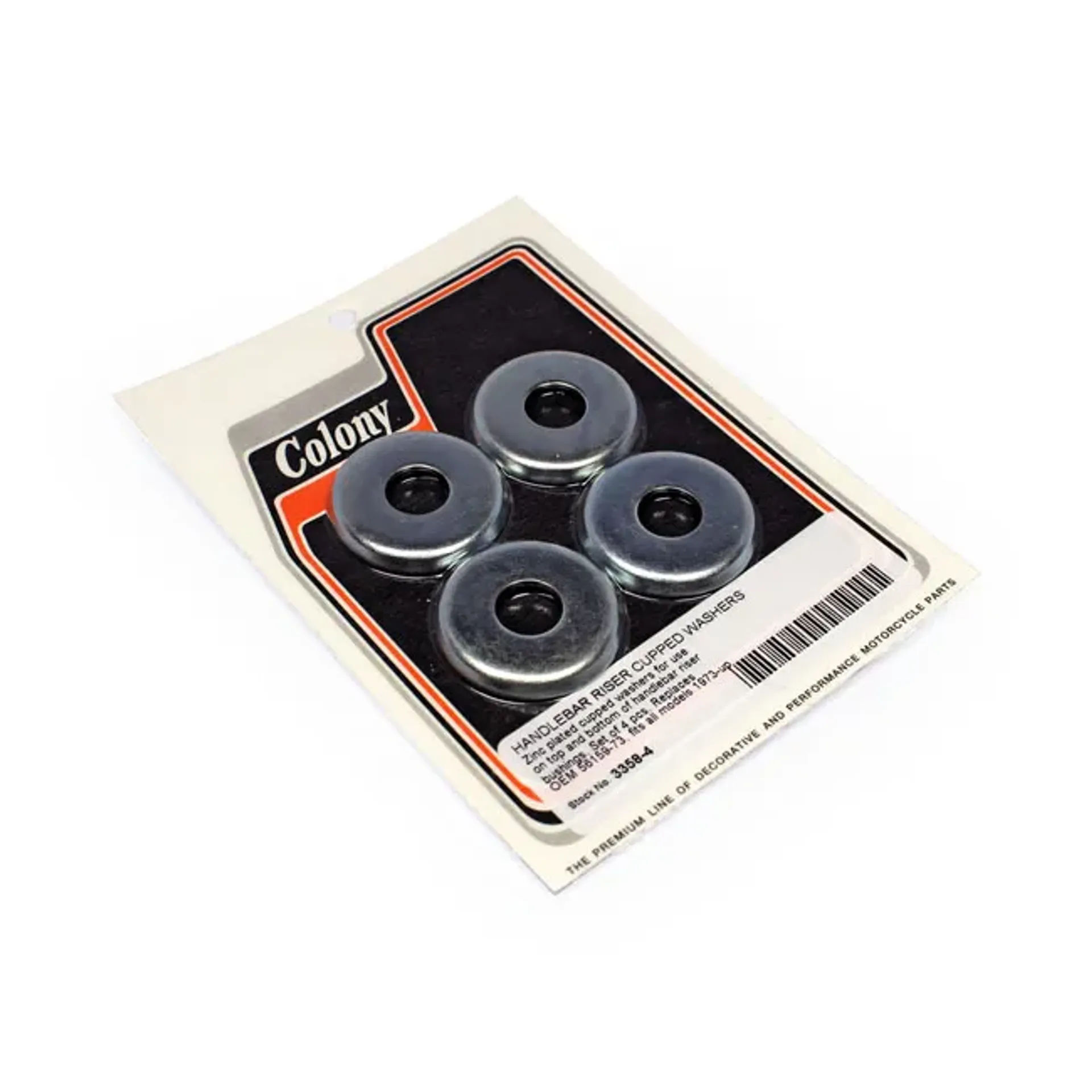 Colony, handlebar riser cupped washer kit. Zinc