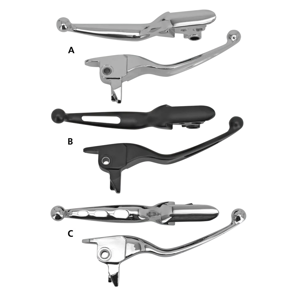 GZP Chr FLH/T08-16 levers, cable clutch - Afbeelding 3