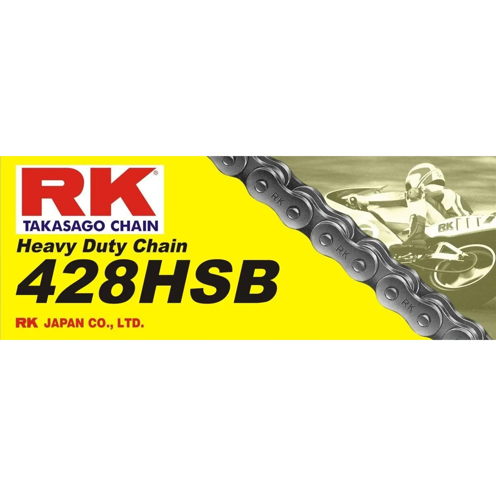 Heavy Duty 146 Clip Link 428 Non-Seal Drive Chain / Natural / Carbon Alloy Steel