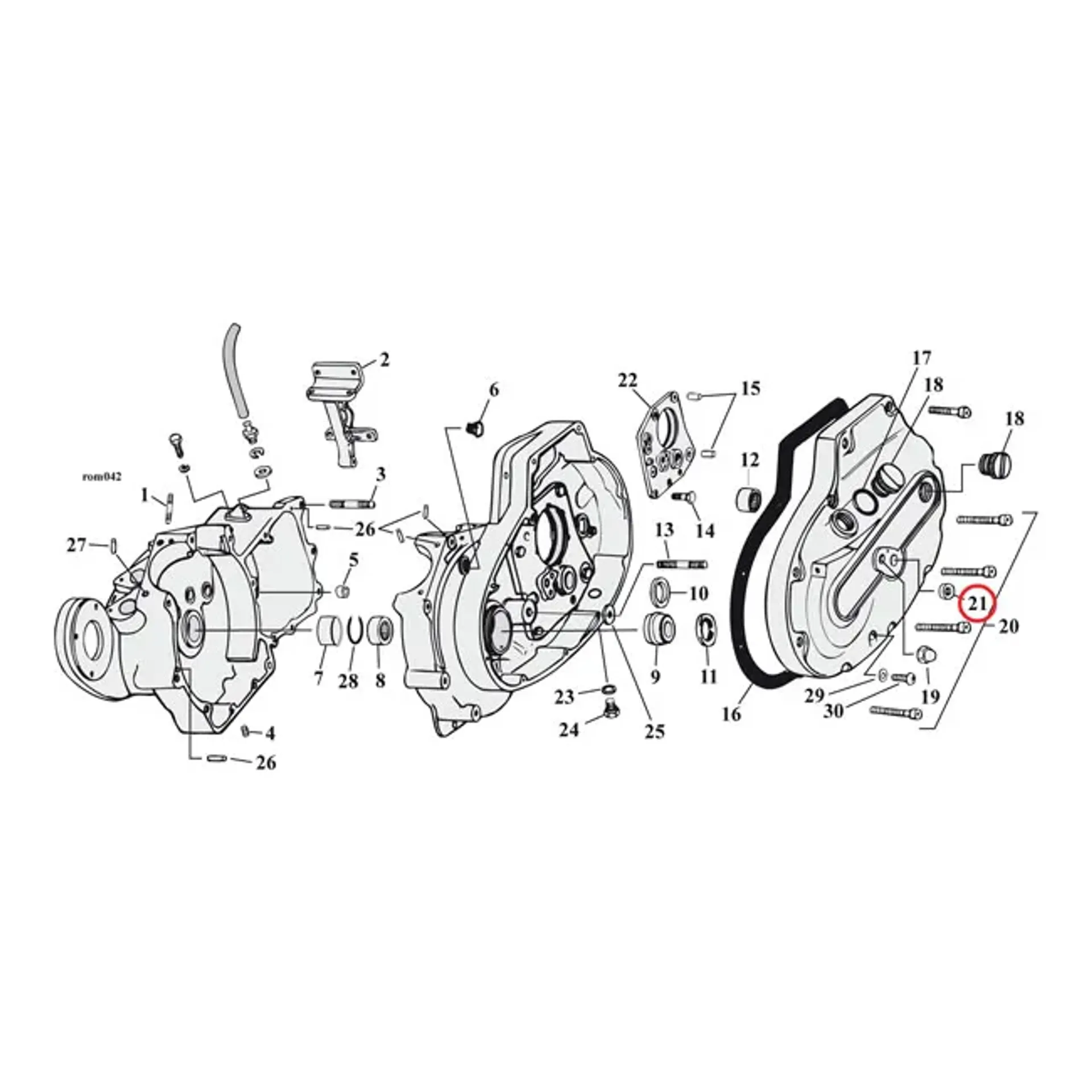Cometic, shifter shaft oil seal