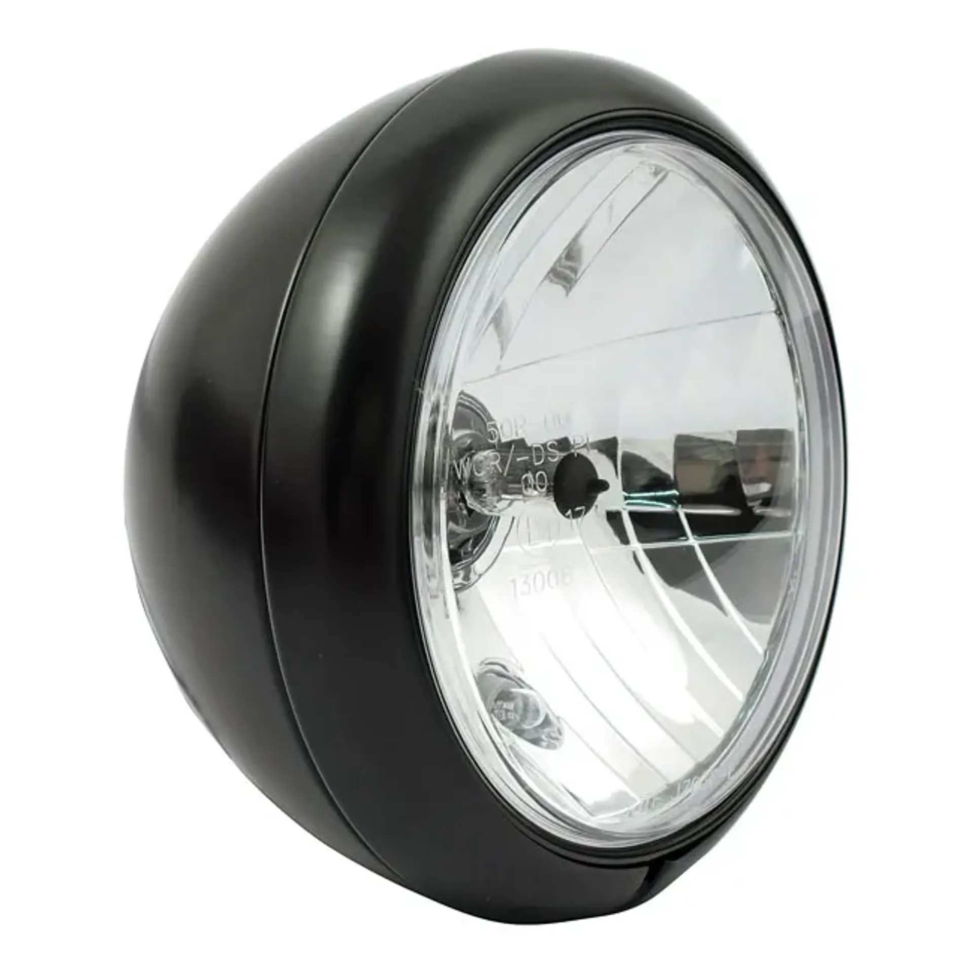 7" gladiator FL style H4 headlamp. Black