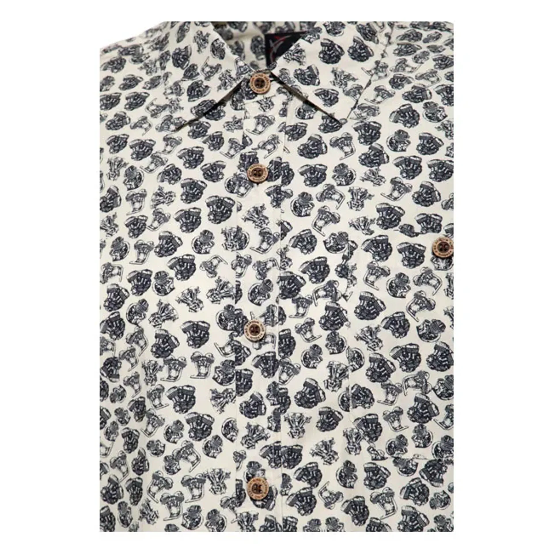 King Kerosin AOP shirt off white