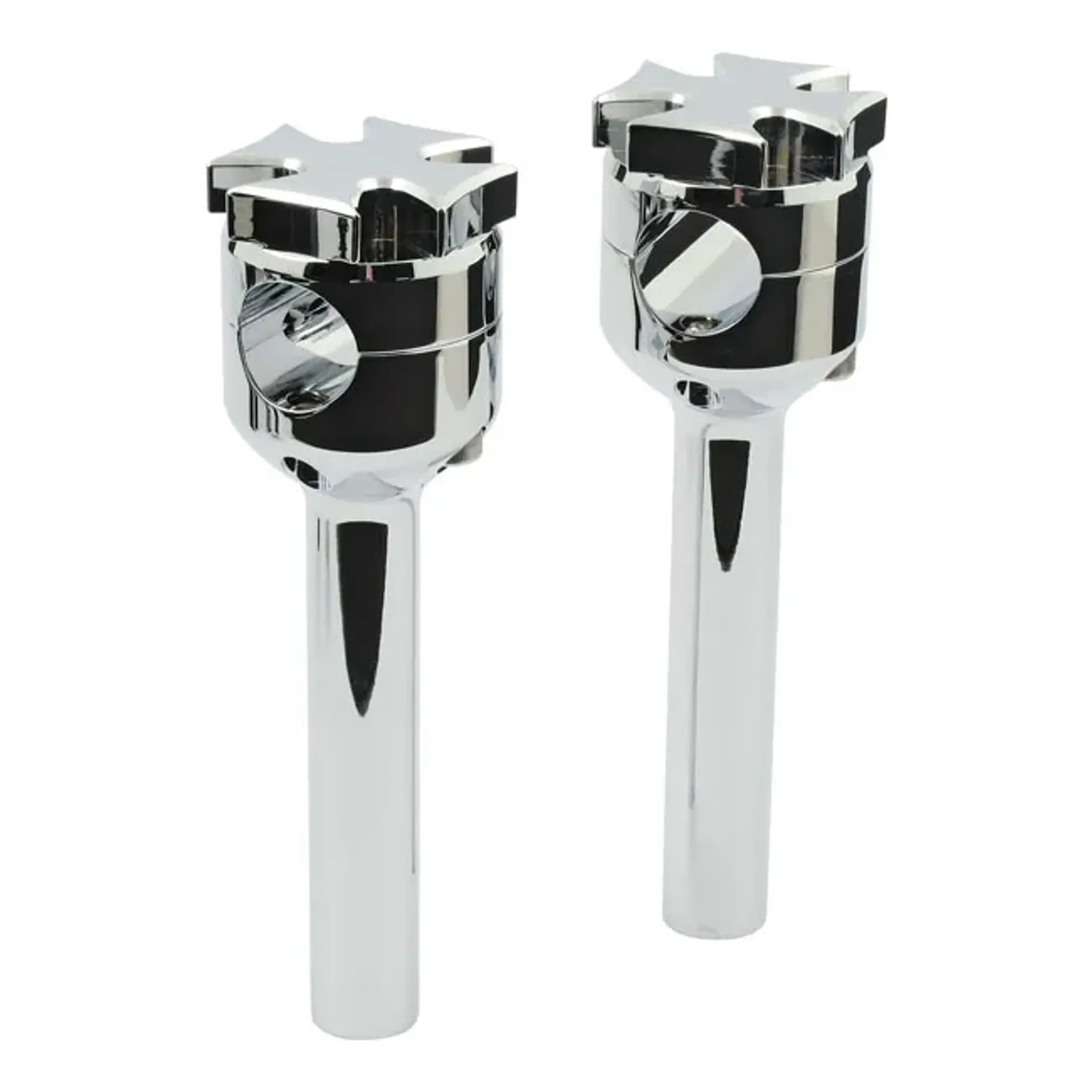 Maltese riser set. 6" rise. Chrome