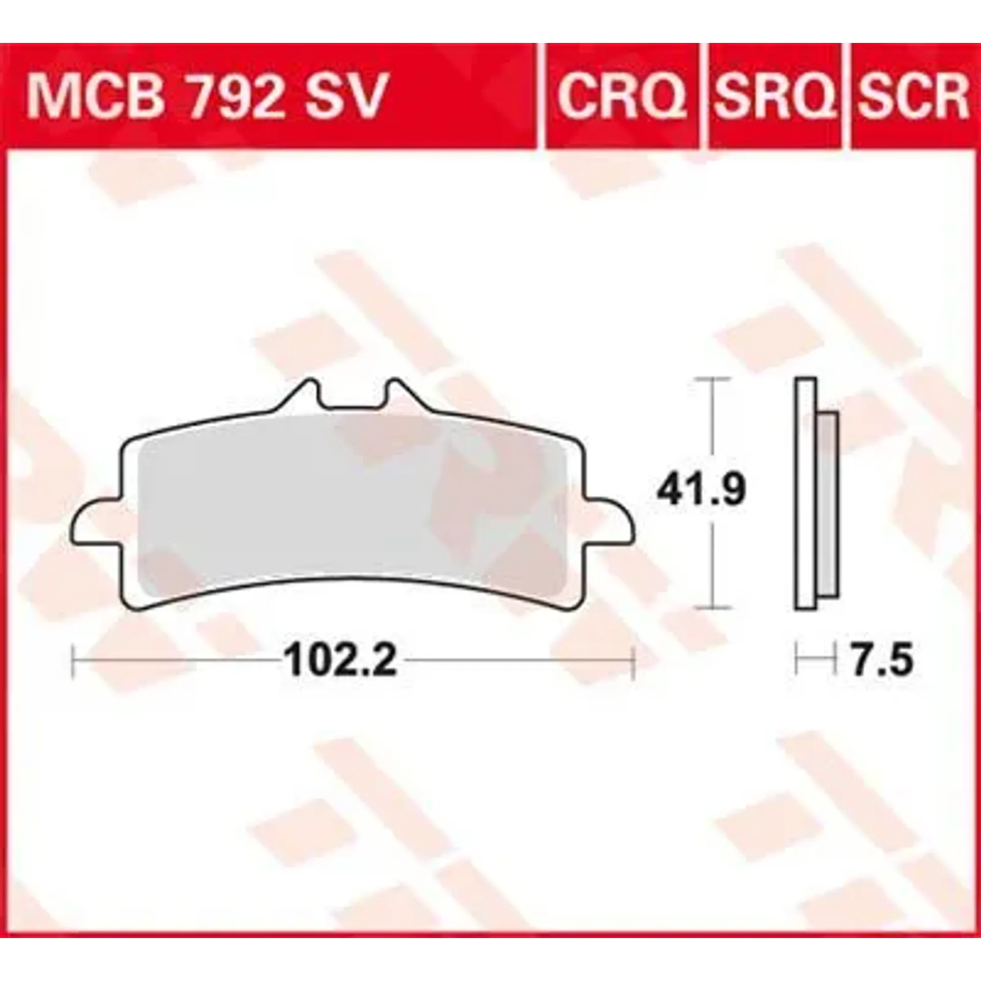 Brake Pad Crq Hyper-Carbon Racing