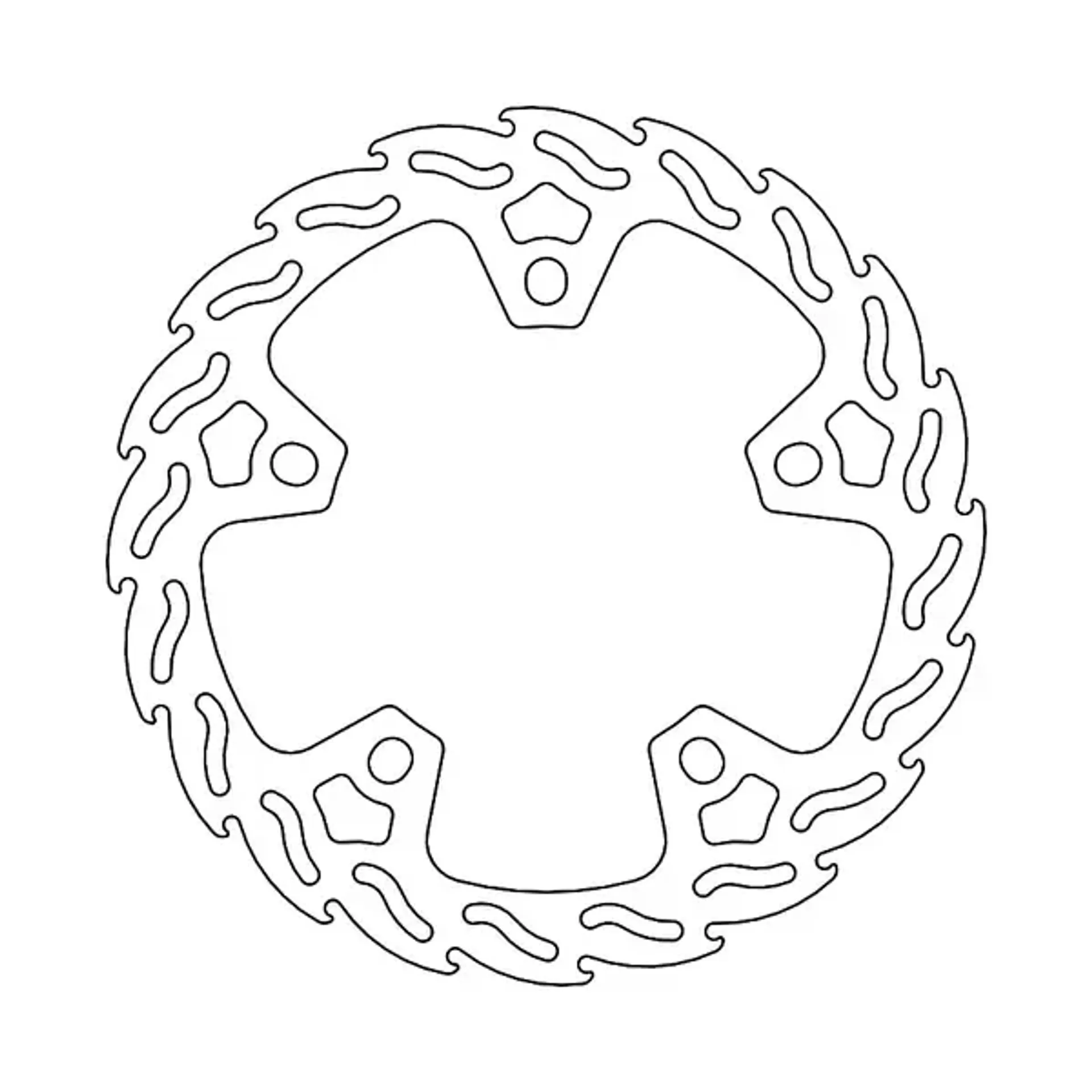 Brake disc flame front pan ame