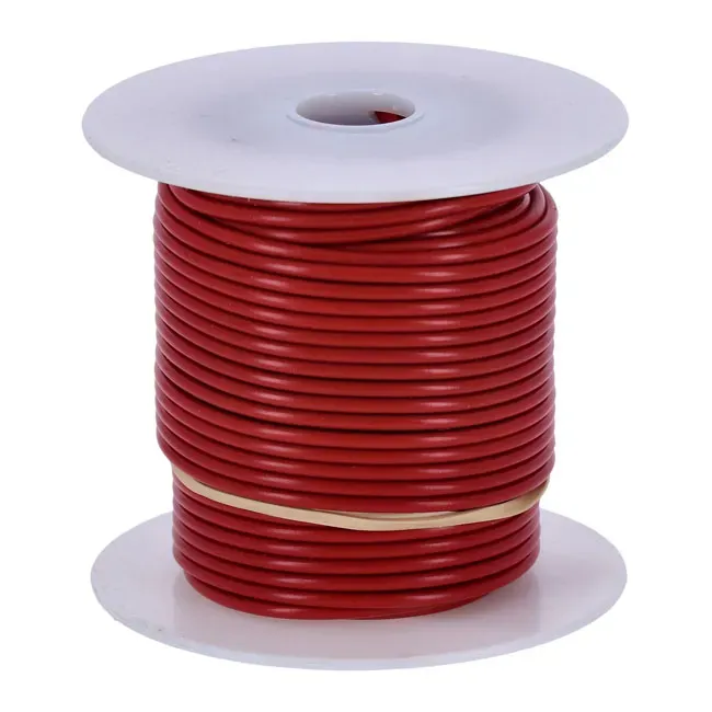 Wire on spool, 14 gauge. 100 ft. Red - Afbeelding 2