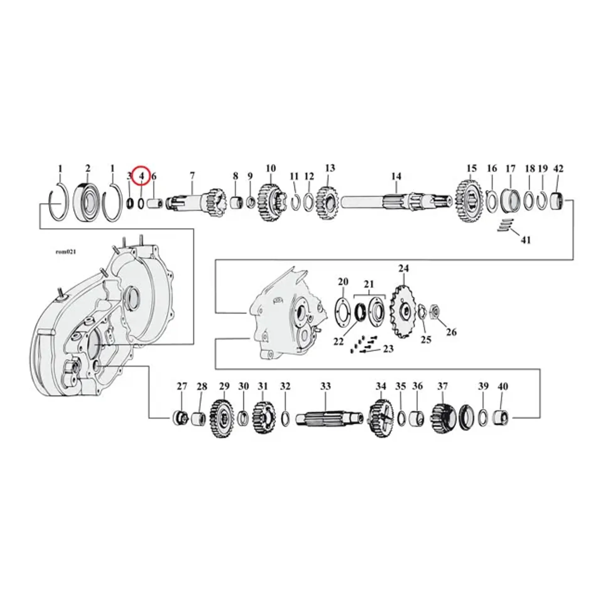 Cometic, o-ring clutch gear