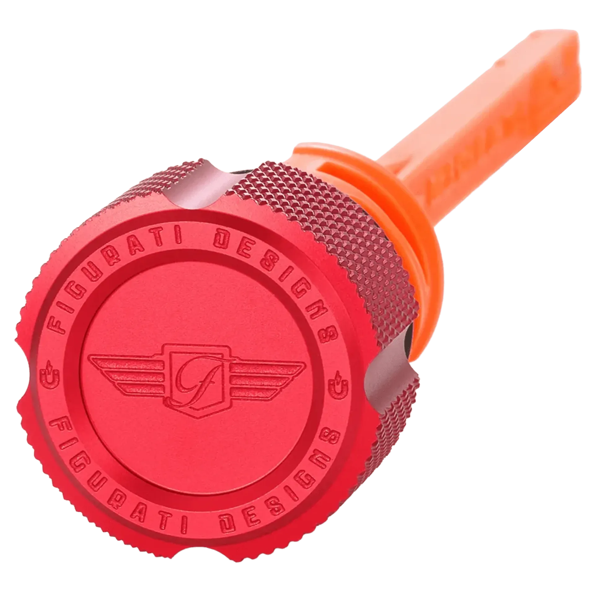 Dipstick Alu Knurled Red ST18-Up