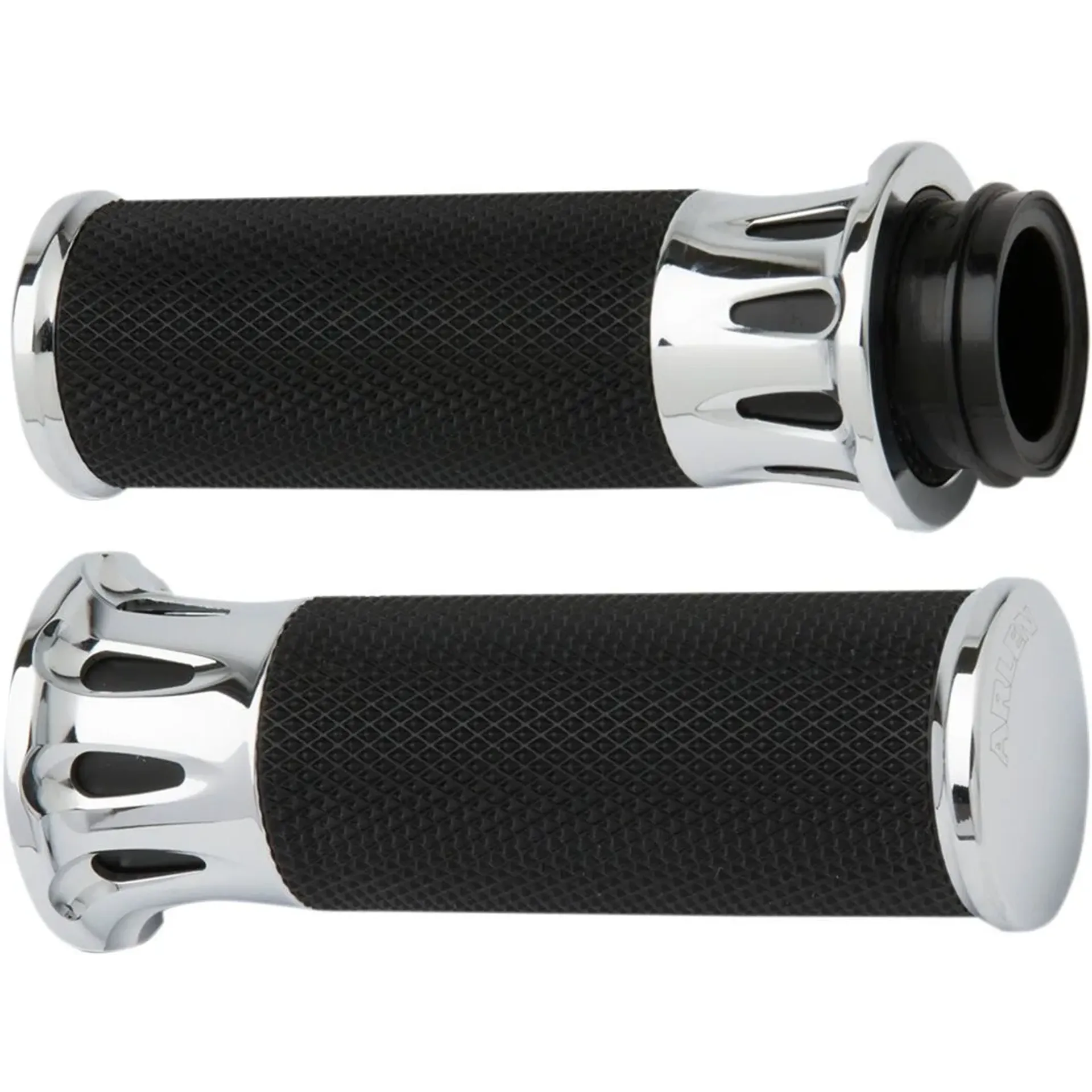 Grips Deep Cut Fusion Throttle By Wire Chrome