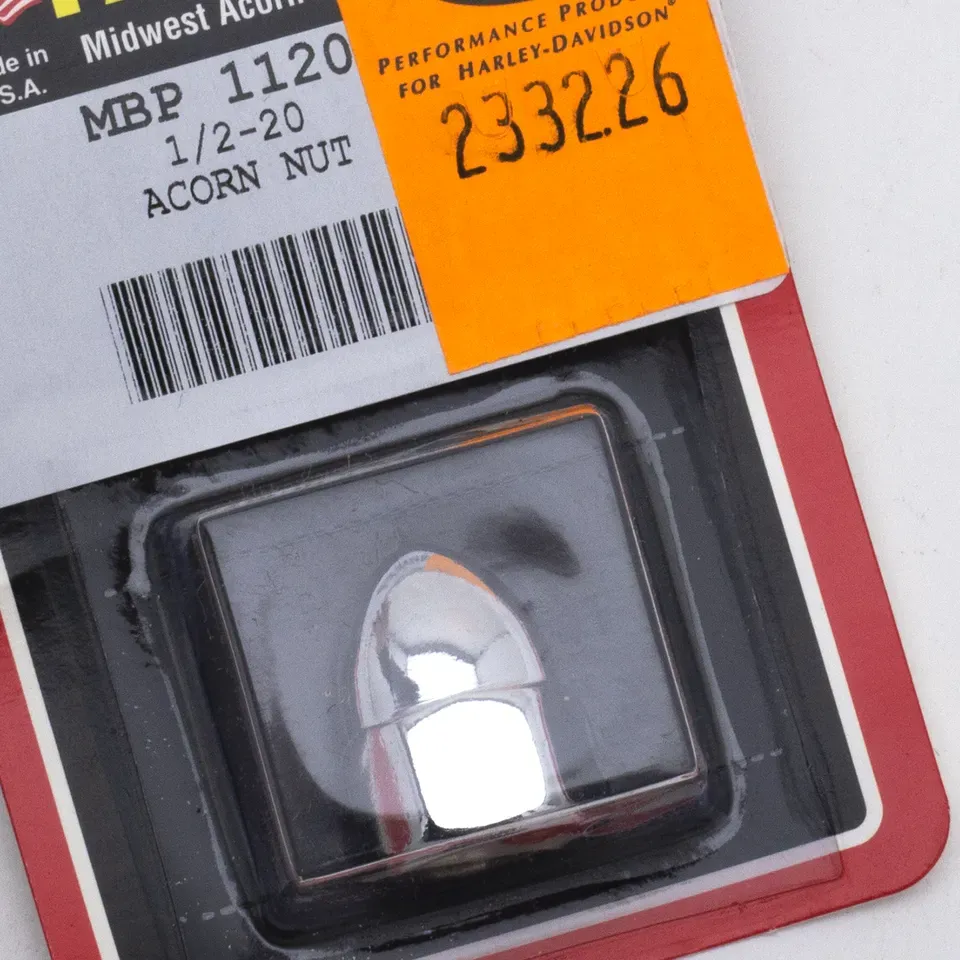 Chrome acorn nut 1/2-20 UNF