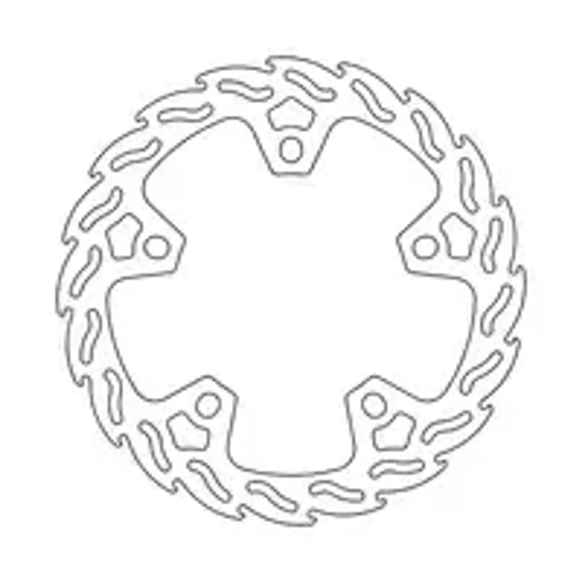 Brake disc flame front pan ame