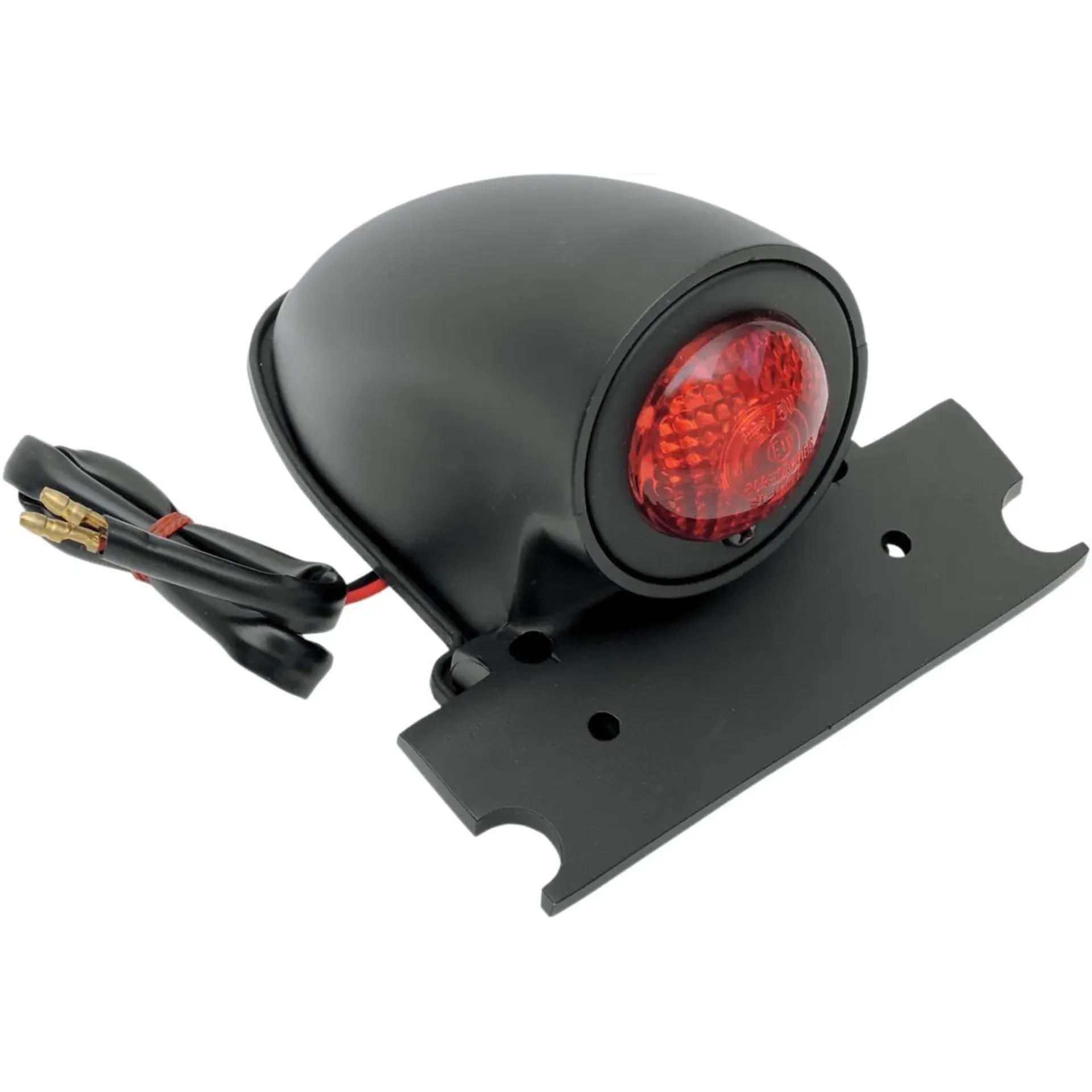 Taillight Chopper Black With License Plate Mount