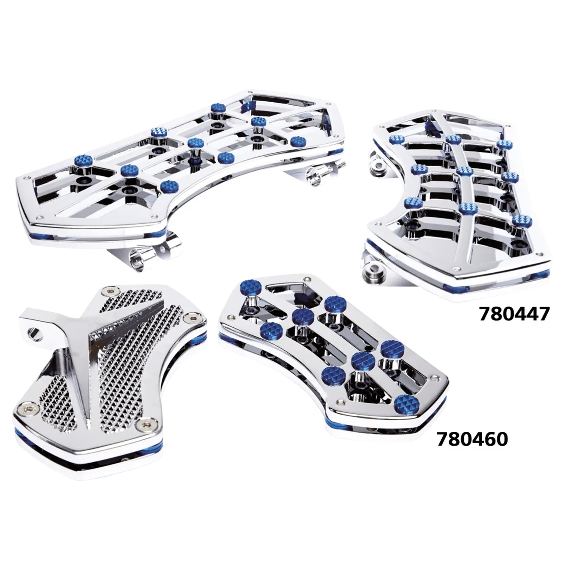 DIAMOND FR FLRBRD CHR W/ GEMS BLUE
