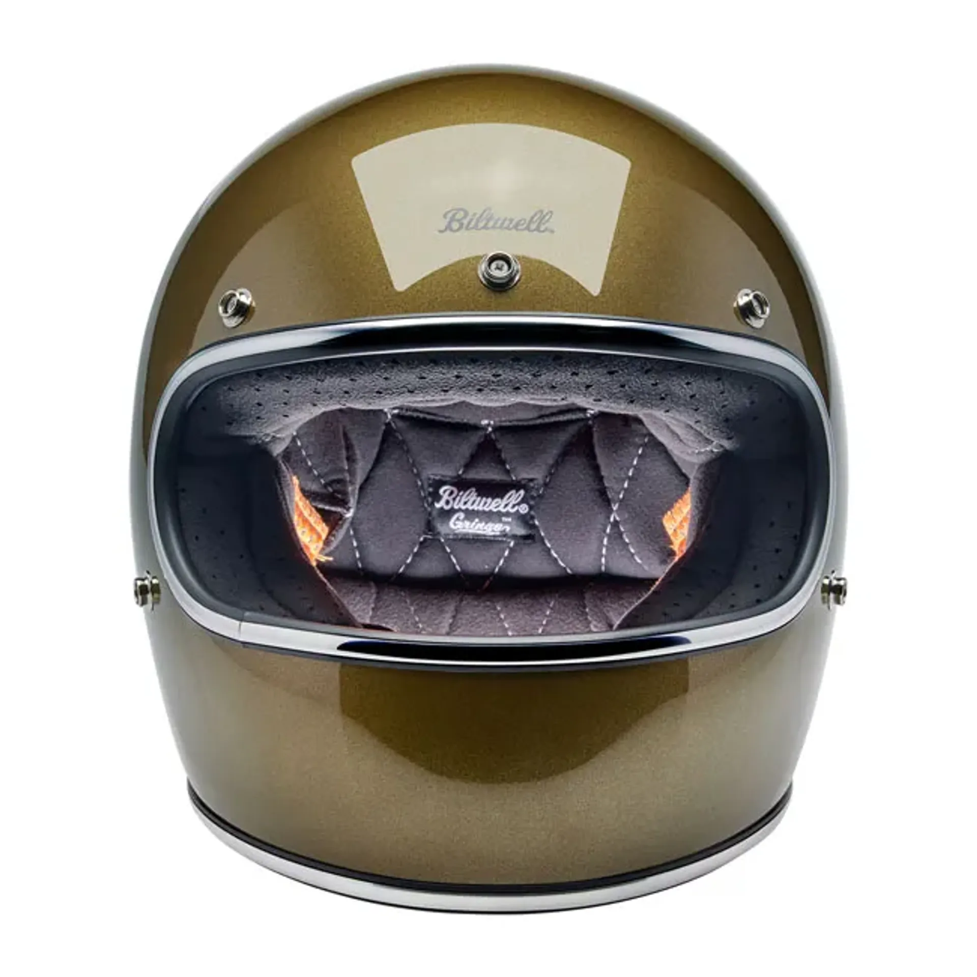 Biltwell Gringo helmet ugly gold metallic