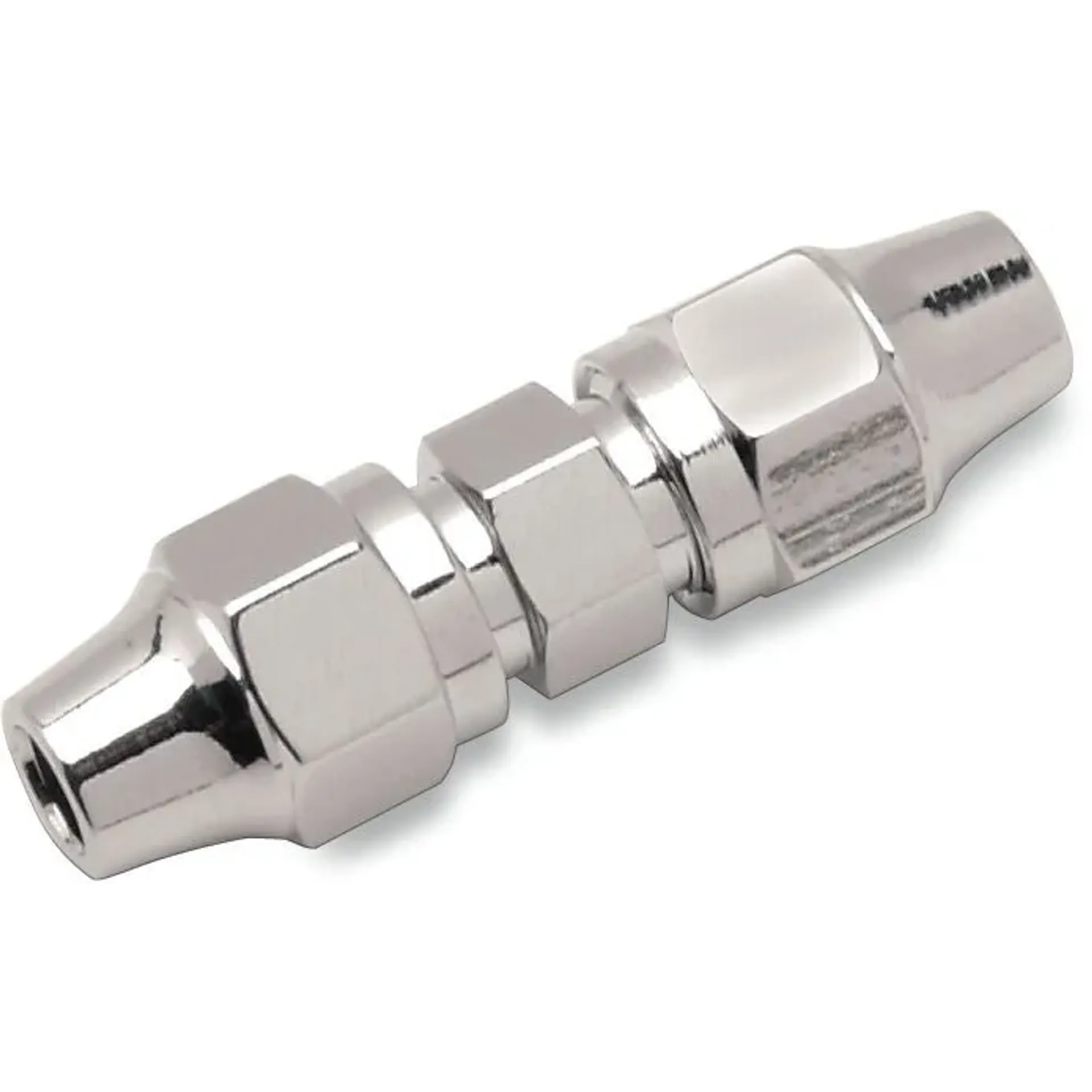 Universal Brake Line Fitting Chrome 3/16-3/16-Union