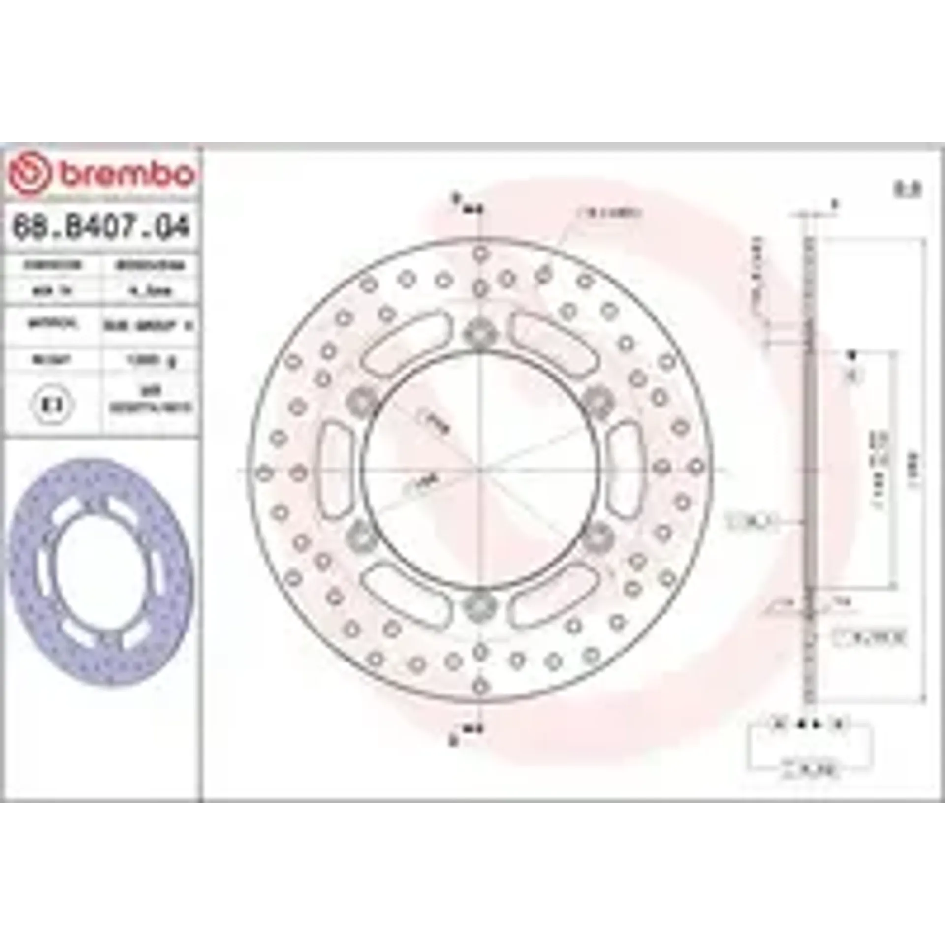 Brake disc fix rr