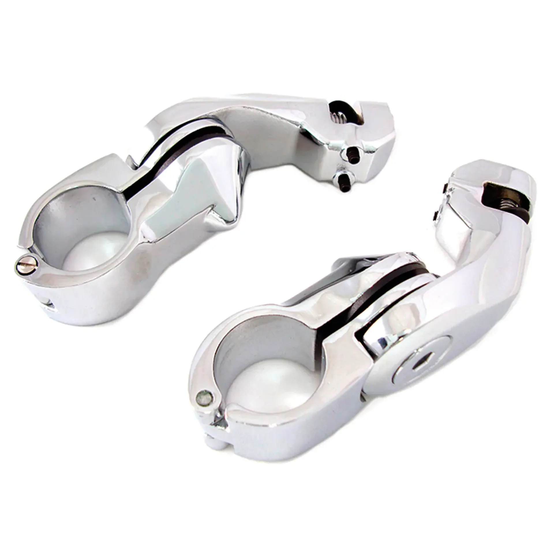 Adj. Peg mounts Angled 2.5″ Short Chrome