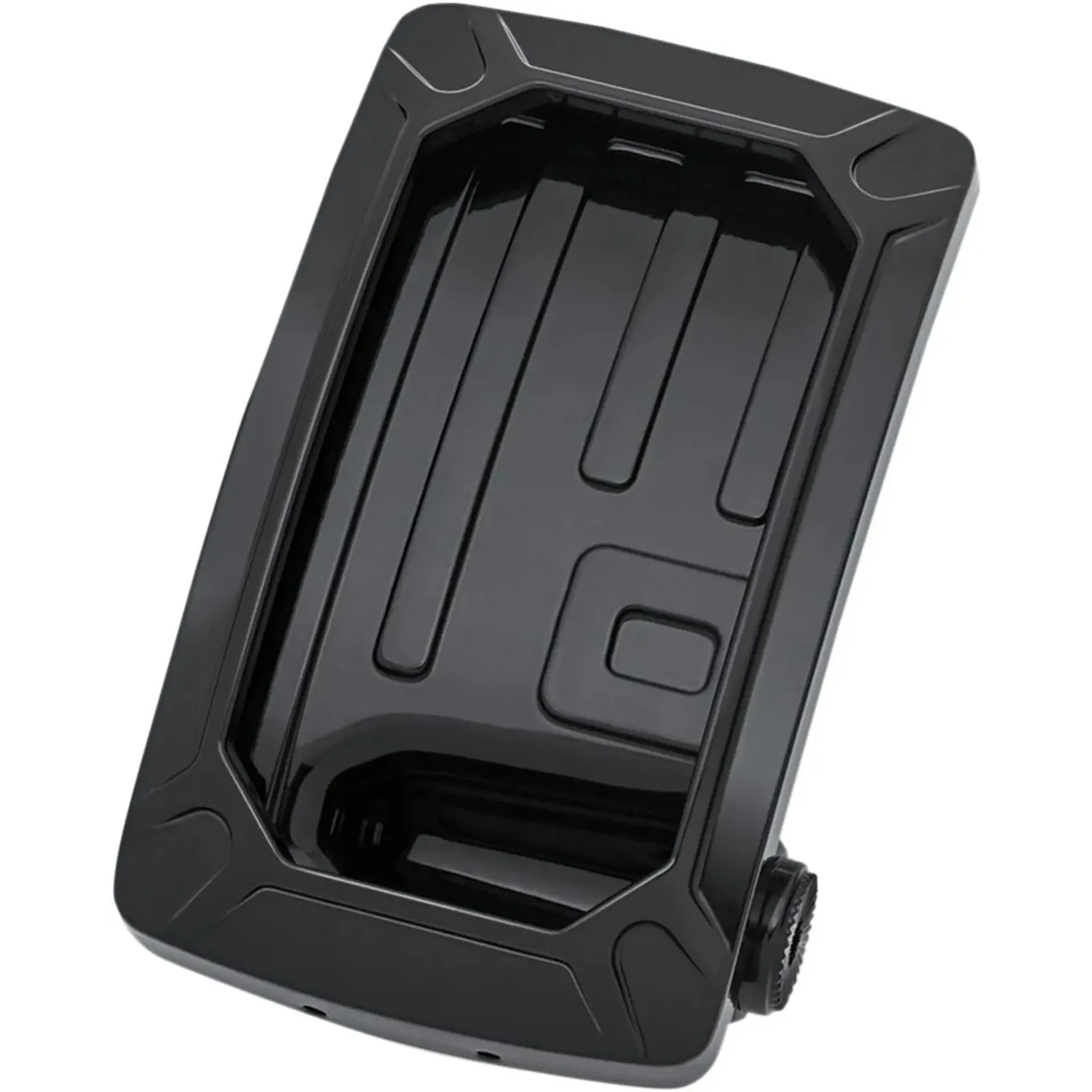 License Plate Holdedr Nova Curved Side Mount Vertical Black