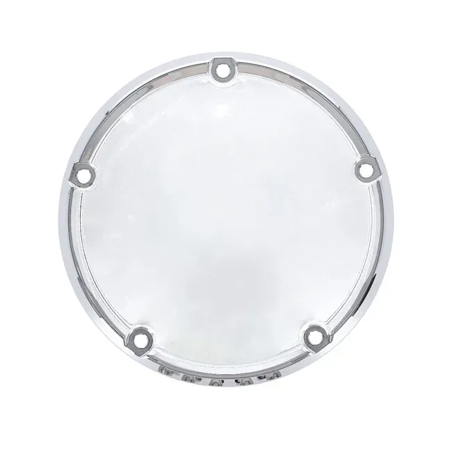 Derby cover, smooth domed. Chrome