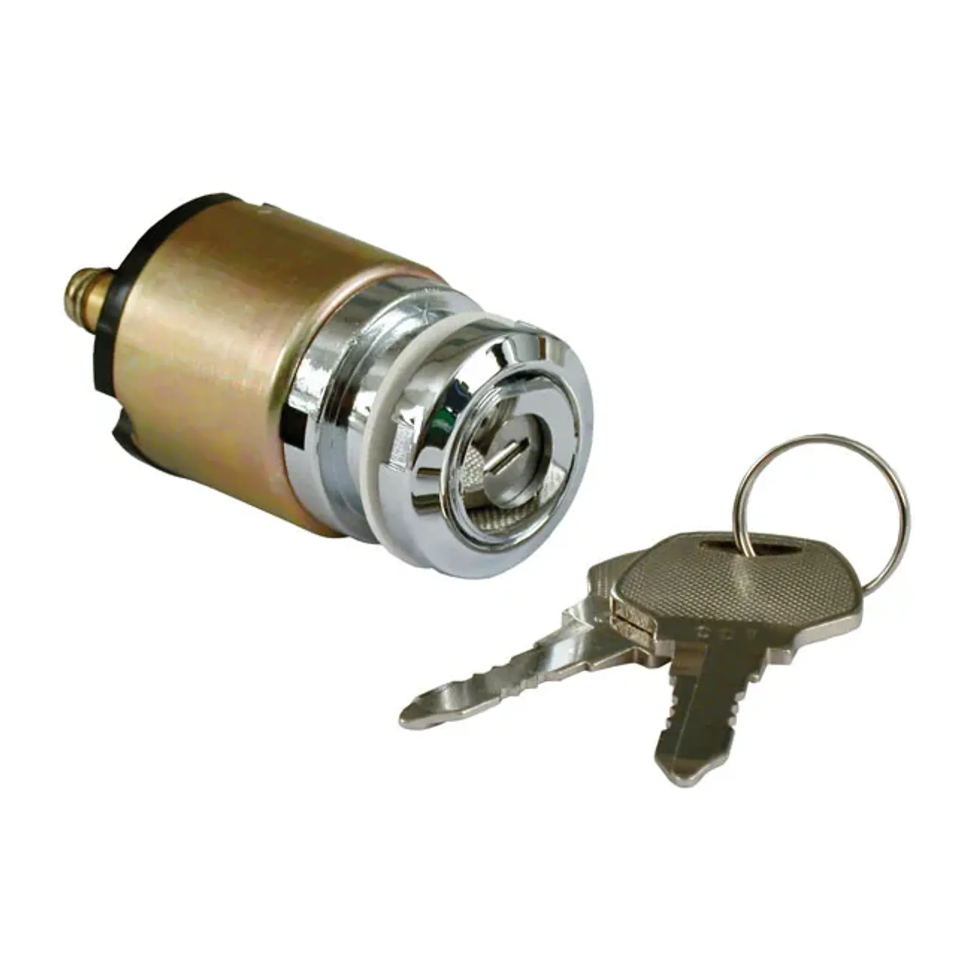 FX style ignition switch %27%27thin%27%27, flat key. Chrome