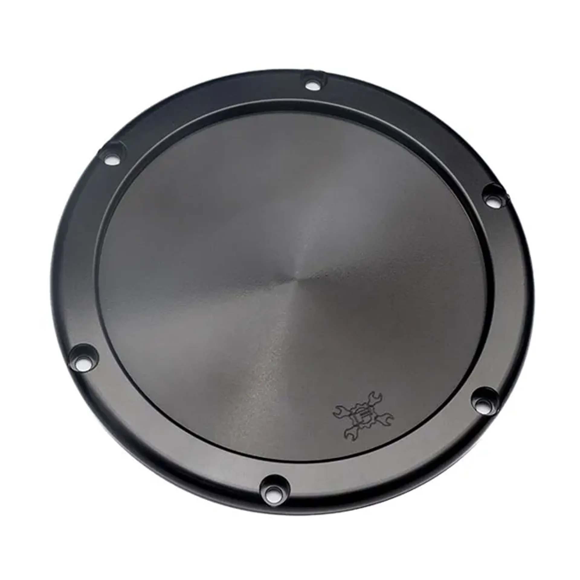 Feuling, replacement BA air filter cover. Black. Solid