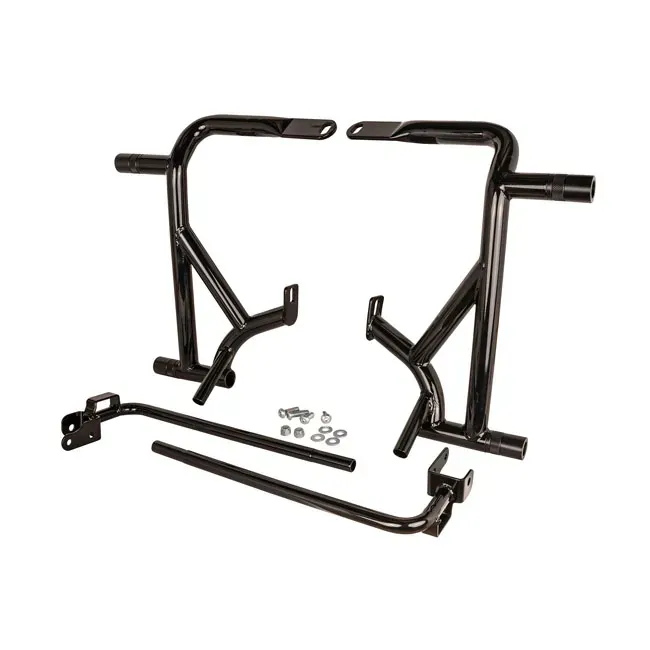 Burly Brand, Brawler crash bar kit Touring. Rear. Black