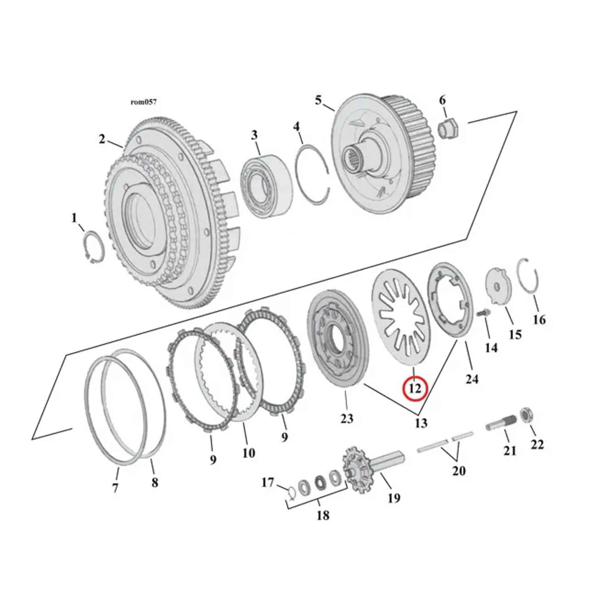 Barnett, diaphragm clutch spring. Standard Duty