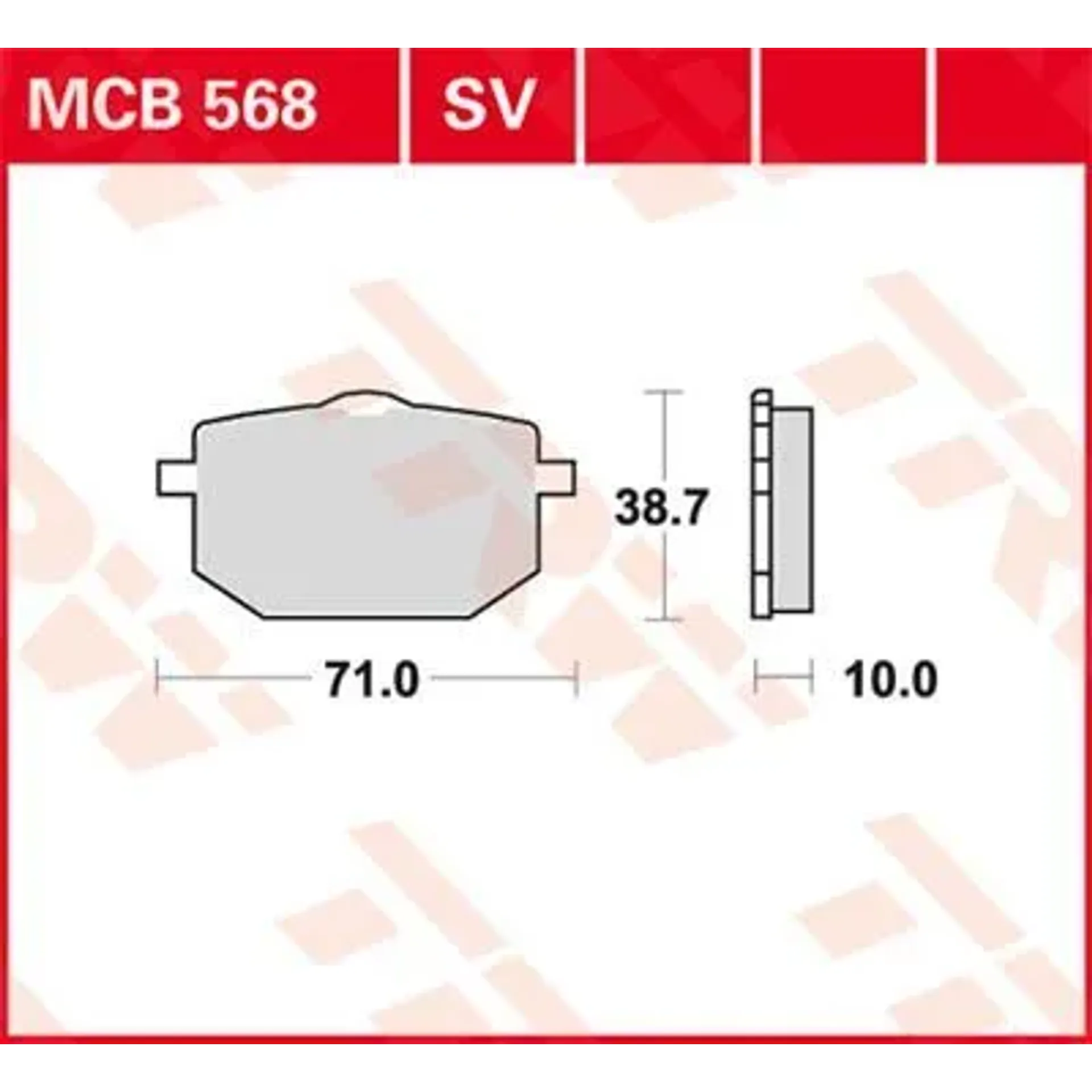 Brake Pad Sinter Front Street