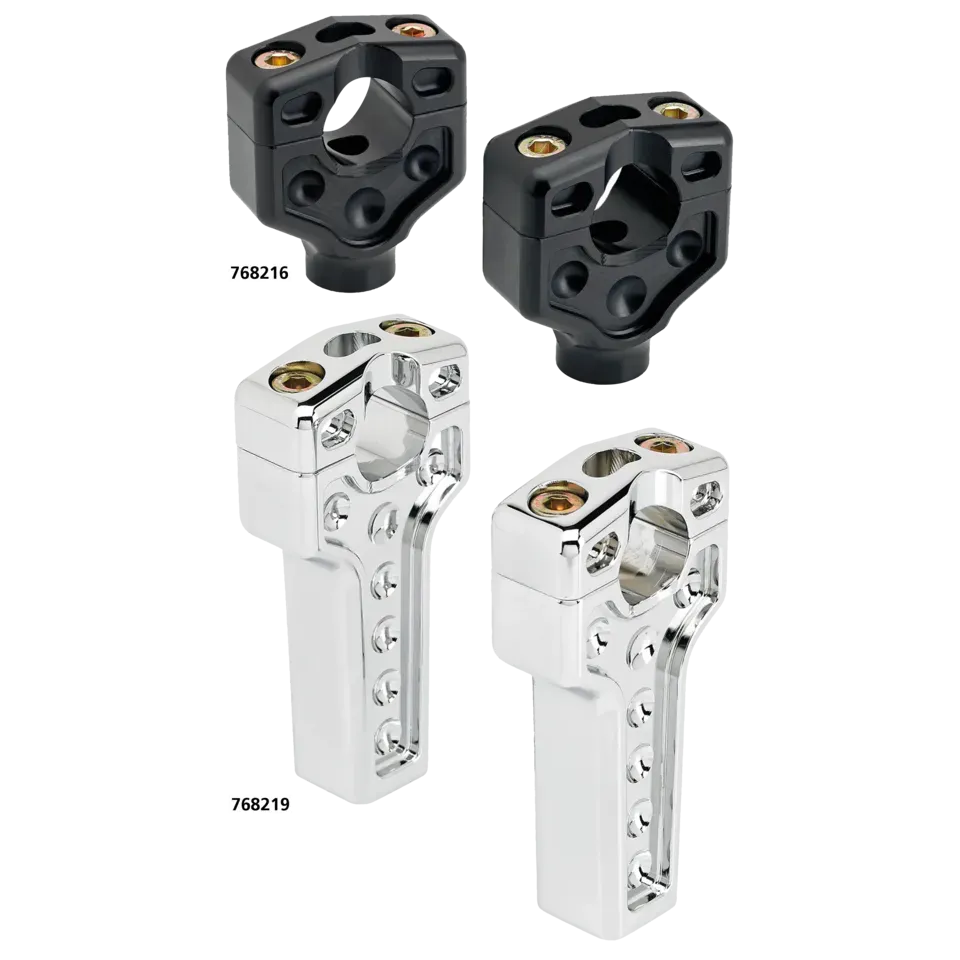 JM Risers 2" Dual Clamp Black - Afbeelding 3