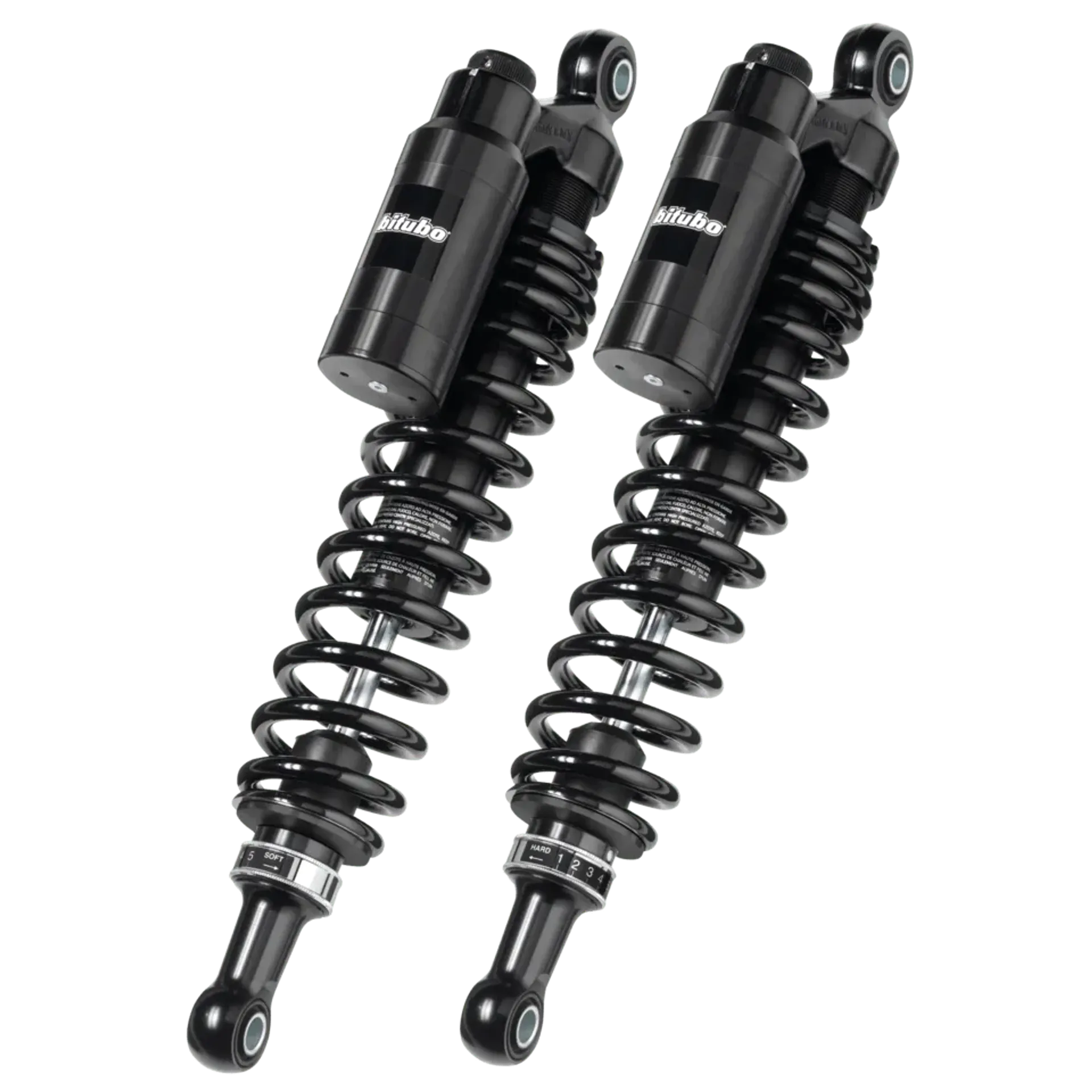 Bitubo all black piggy back shocks 11.8″