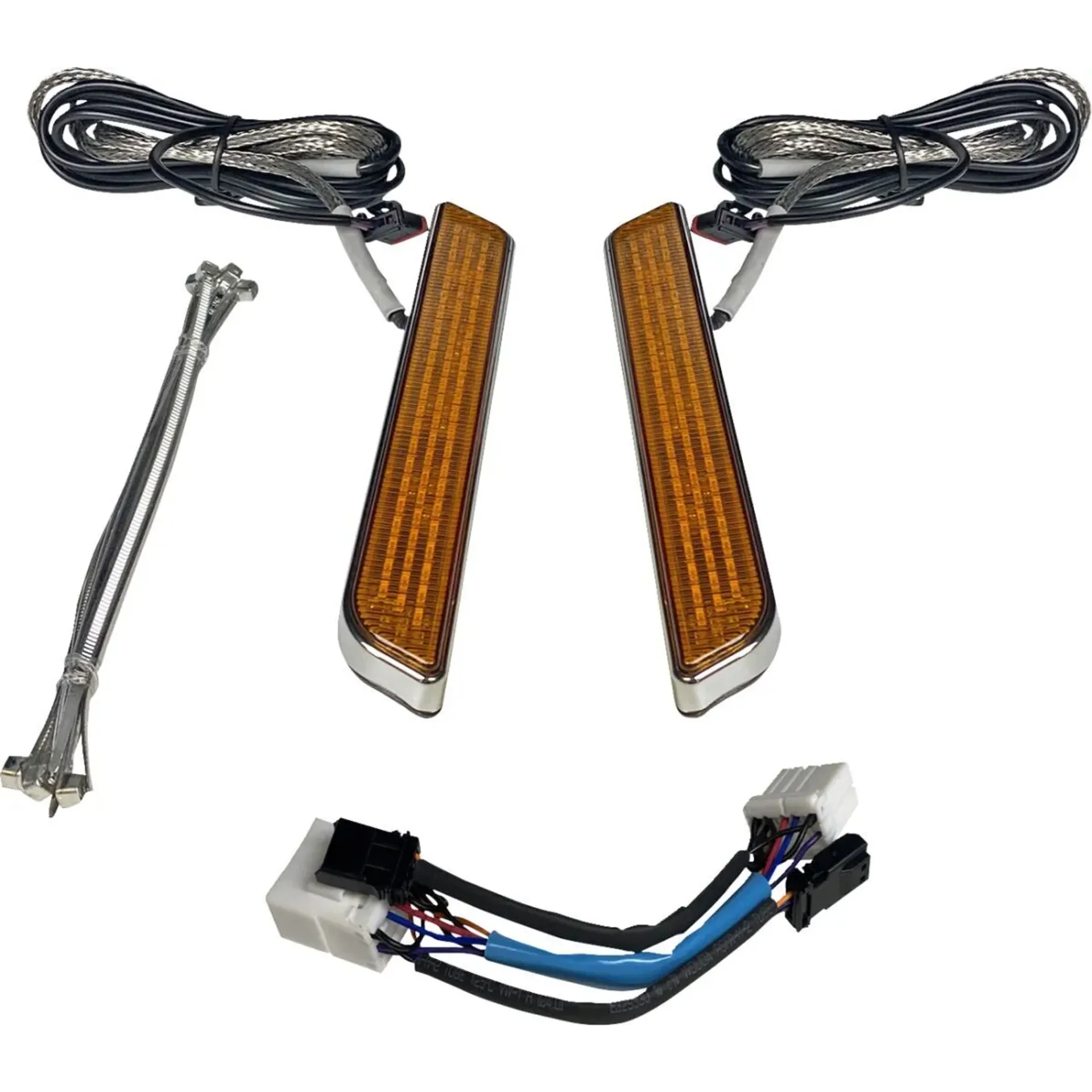 Led Fork Light – Amber – Chrome