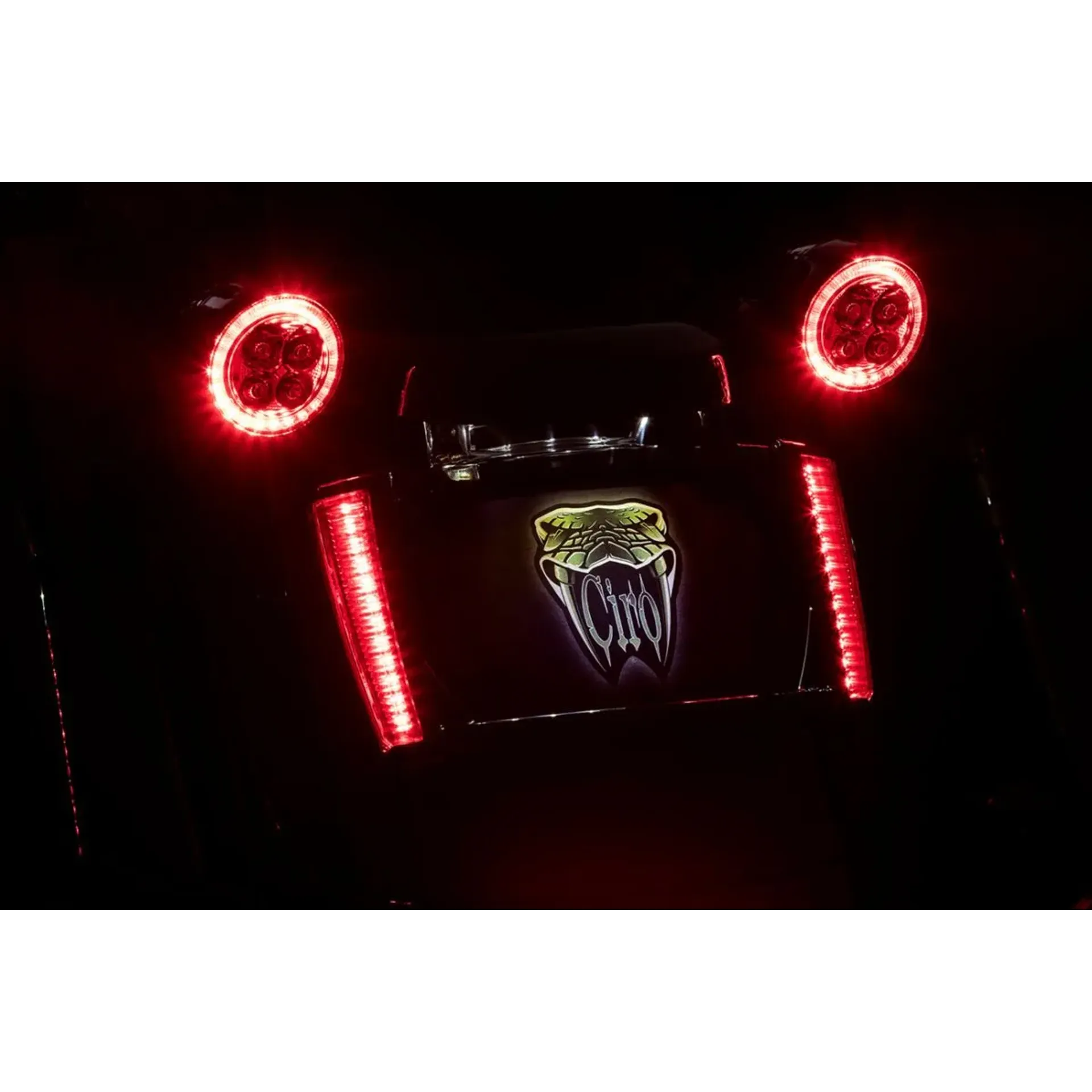 Frame Lp W/Leds Blk/Red