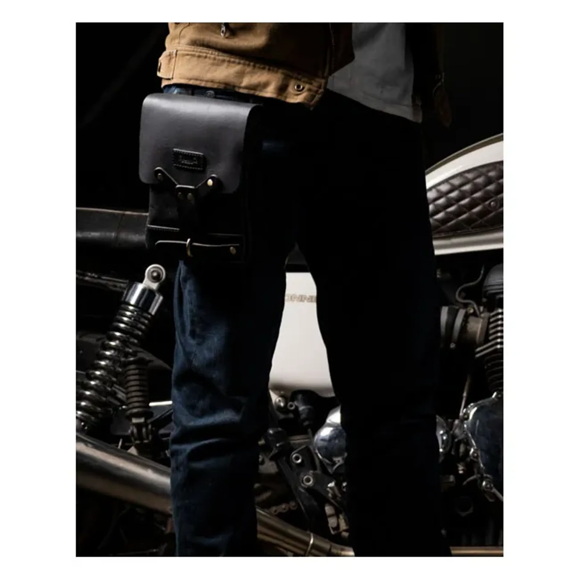 Trip Machine, Thigh bag / leg bag. Black