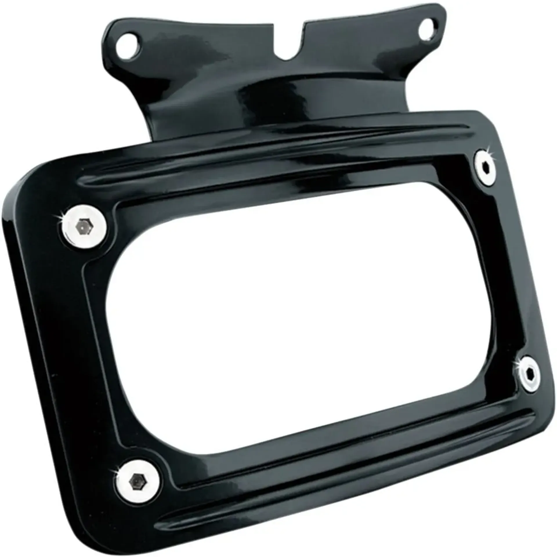 License Plate Mount Curved Flhx Black
