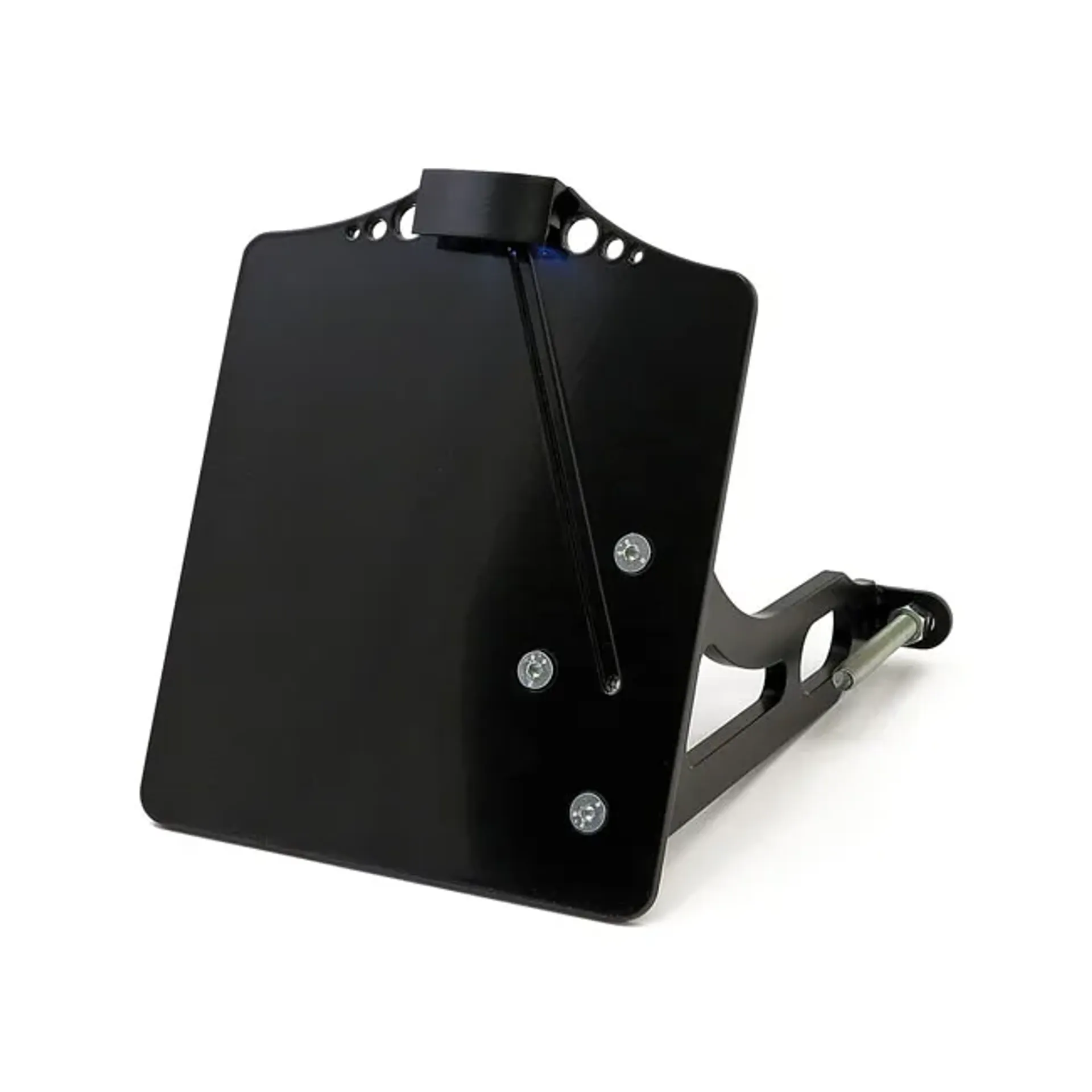 Side mount license plate bracket black