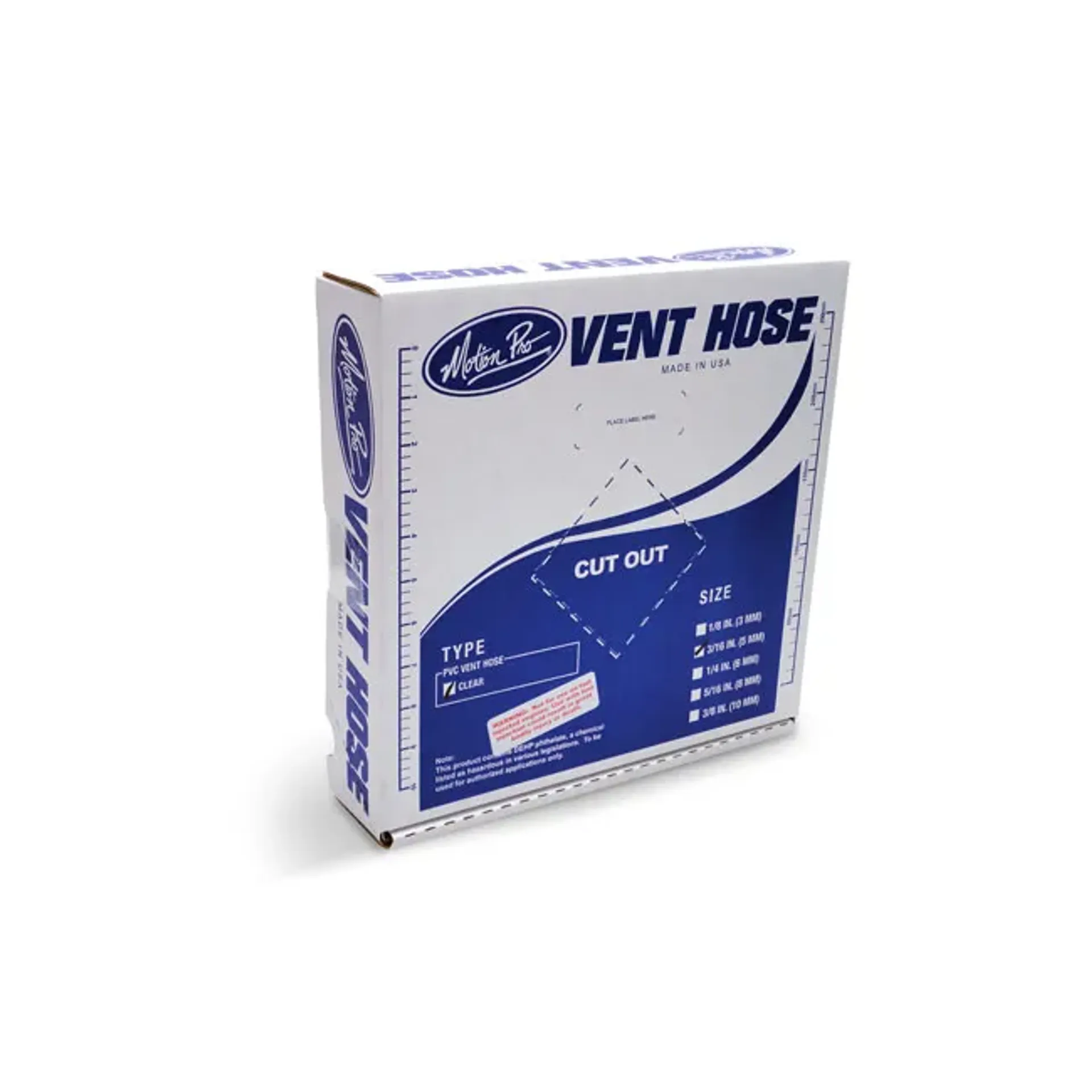 Motion Pro, PVC fuel hose. Clear. 3/16"