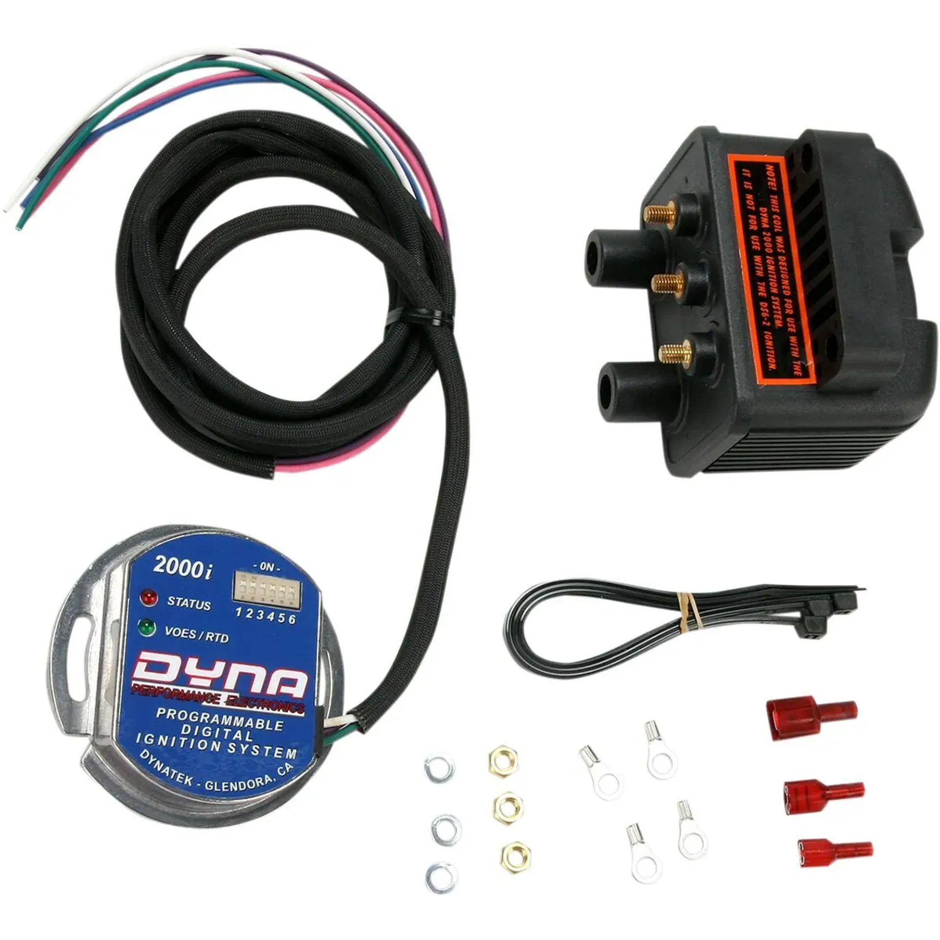 Dynatek Dyna 2000I Electronic Ignition Kit W/ 2X Twin-Fire Single-Fire/Single-Plug Coils