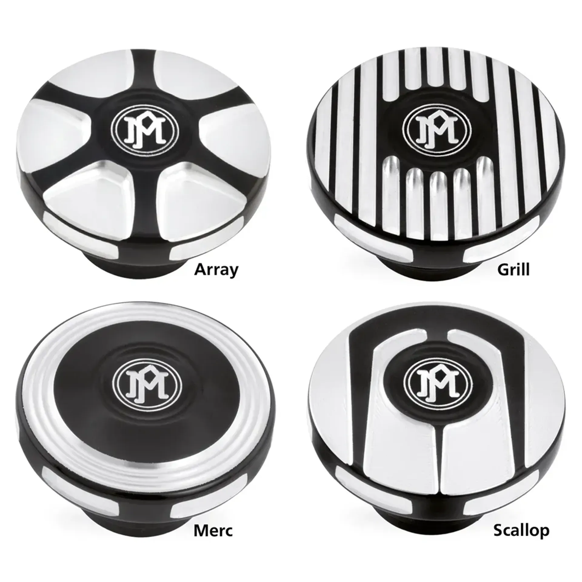 PM Scallop fuel cap Chrome